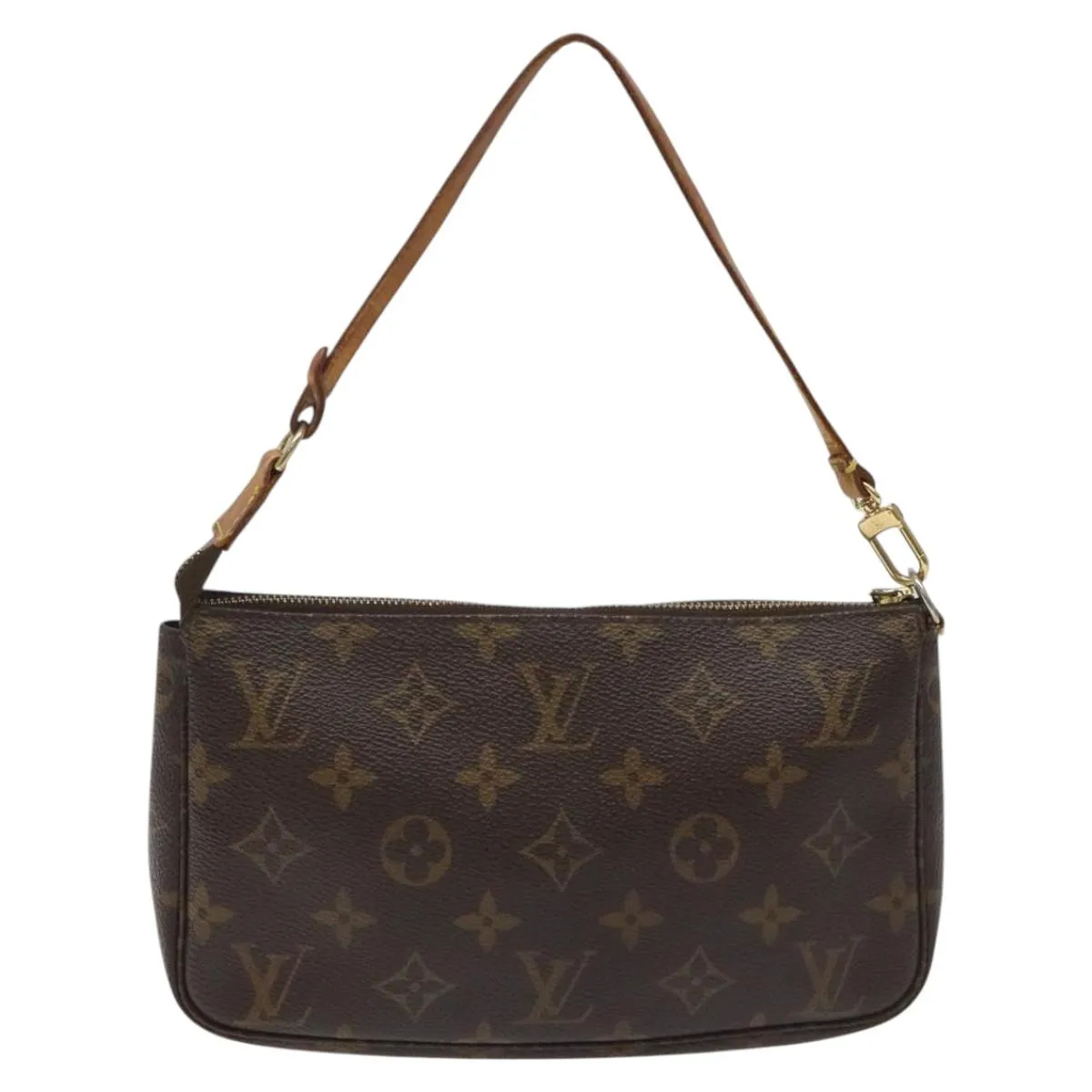 Louis Vuitton Pochette Accessoire Canvas Clutch Bag (Pre-Owned)