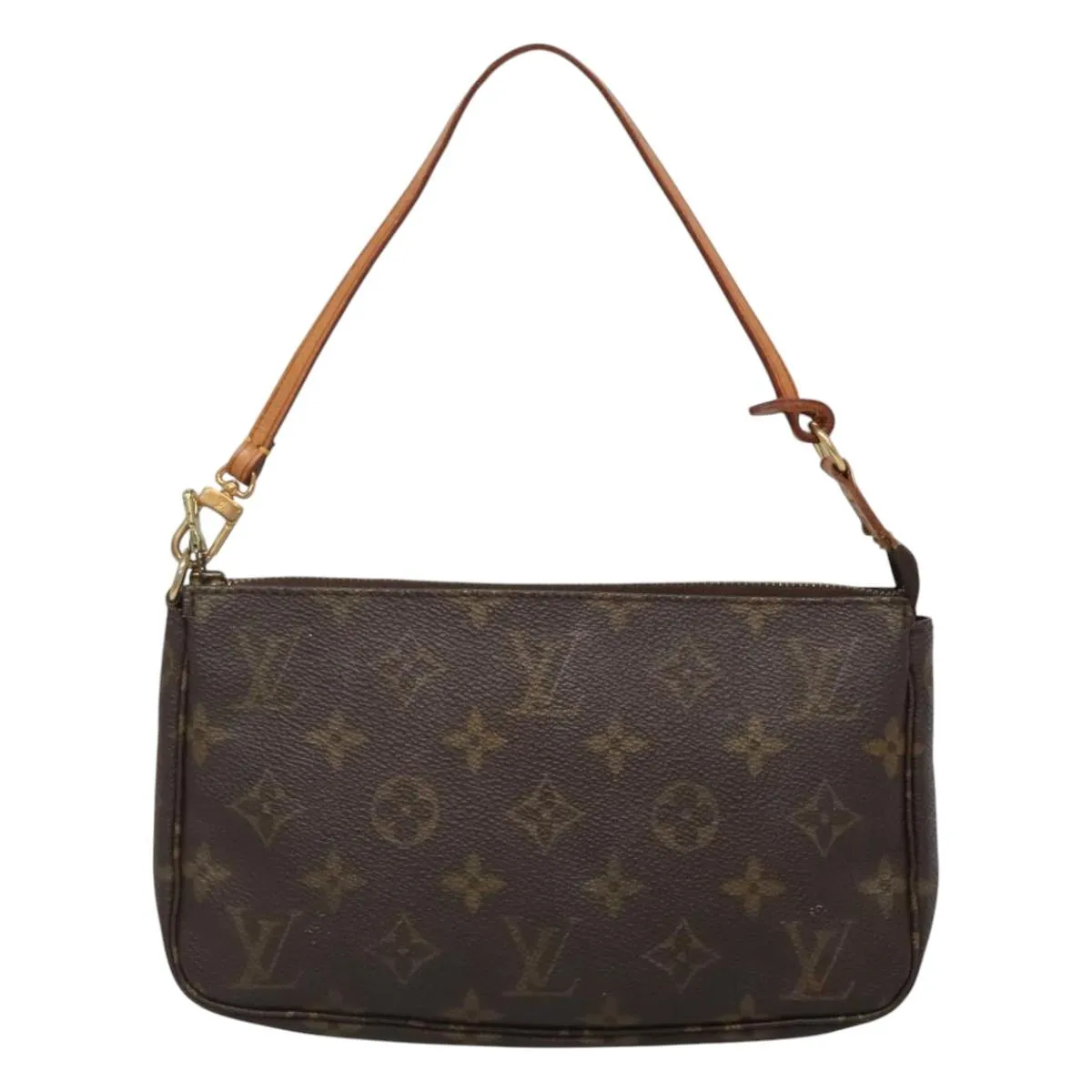 Louis Vuitton Pochette Accessoire Canvas Clutch Bag (Pre-Owned)