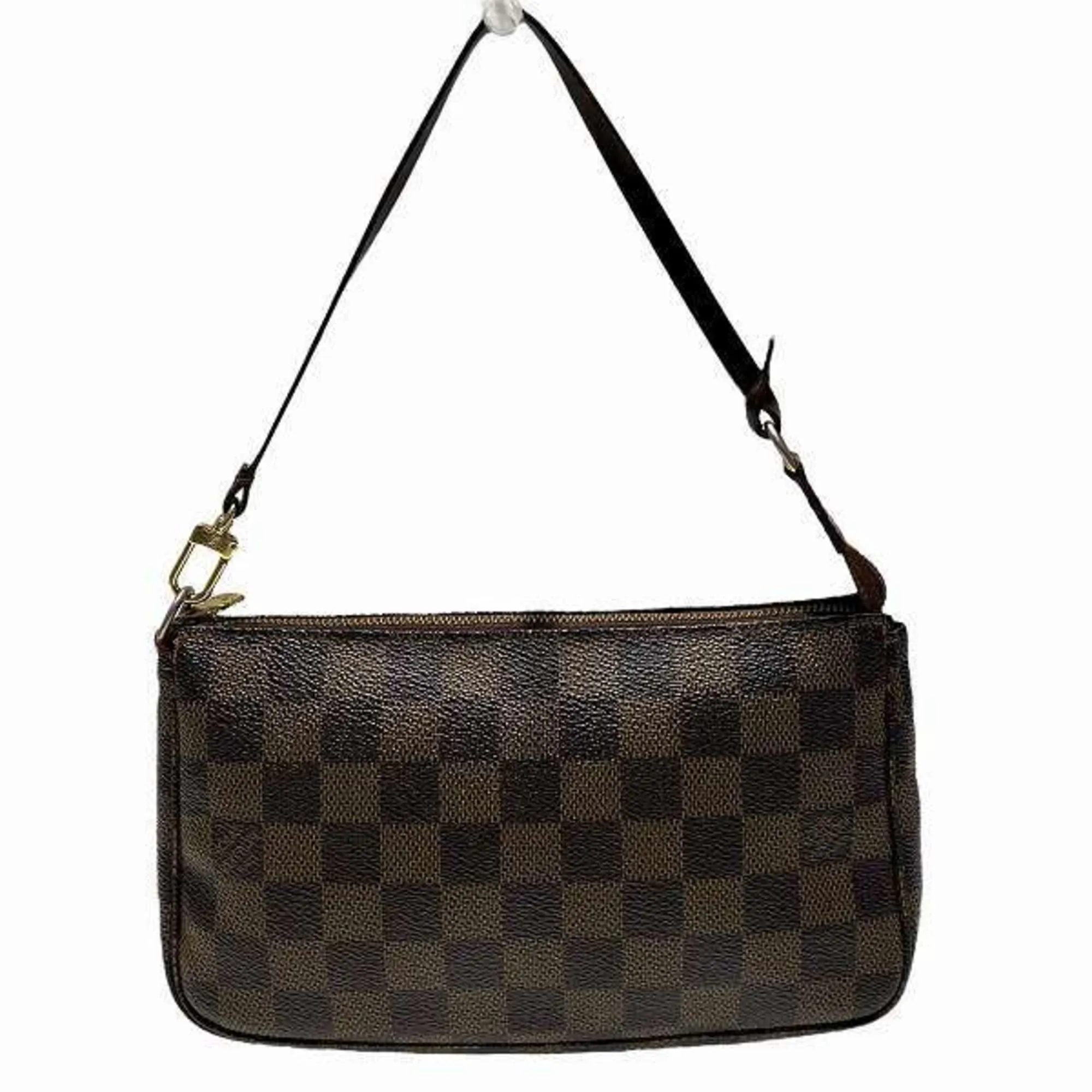 Louis Vuitton Pochette Accessoire Canvas Clutch Bag (Pre-Owned)