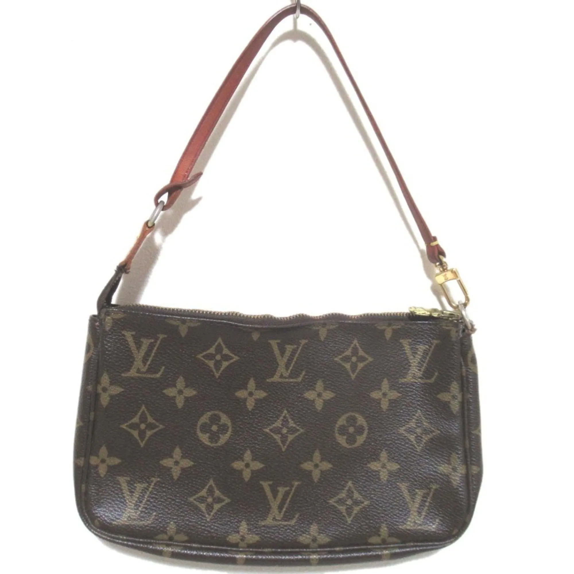 Louis Vuitton Pochette Accessoire Canvas Clutch Bag (Pre-Owned)