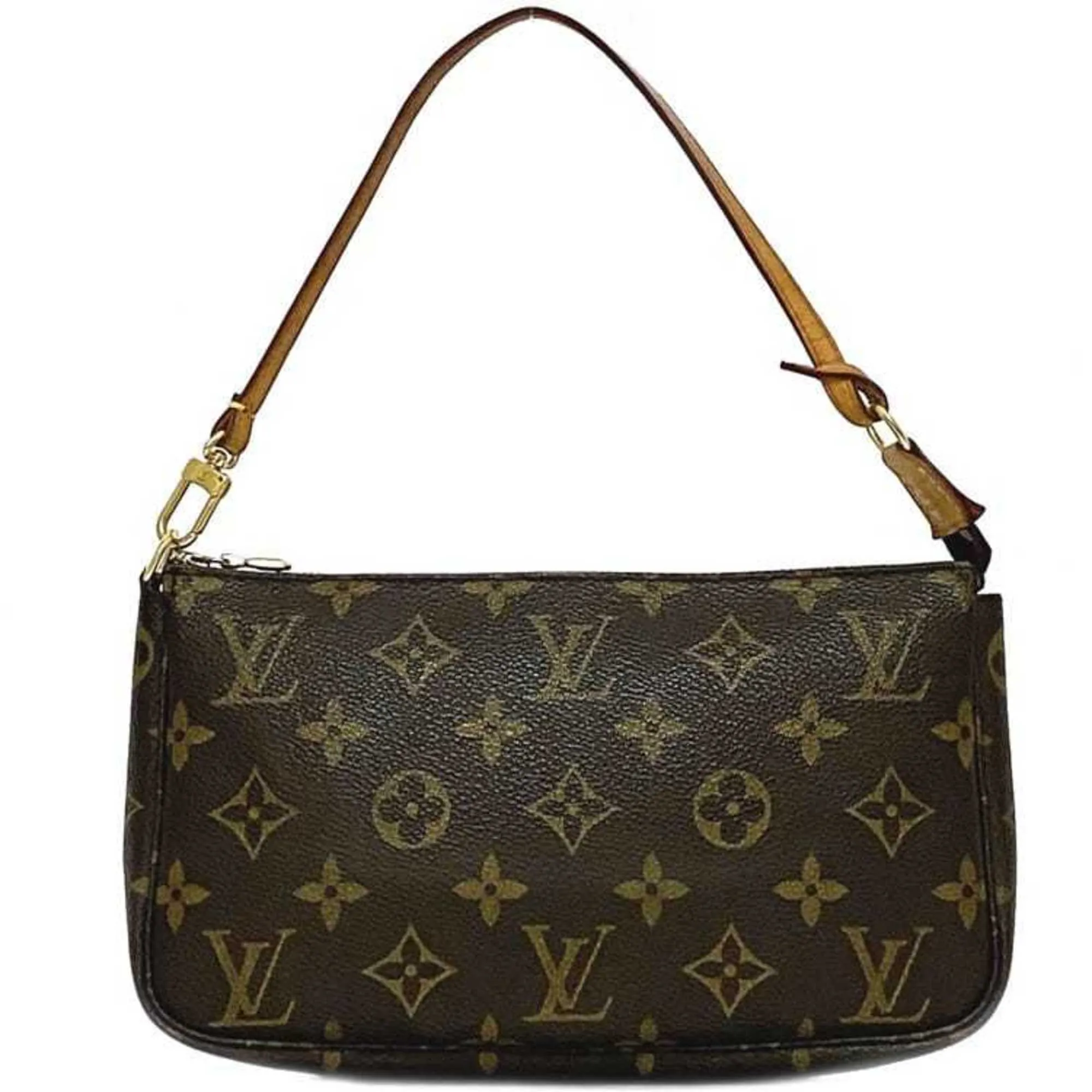 Louis Vuitton Pochette Accessoire Canvas Clutch Bag (Pre-Owned)