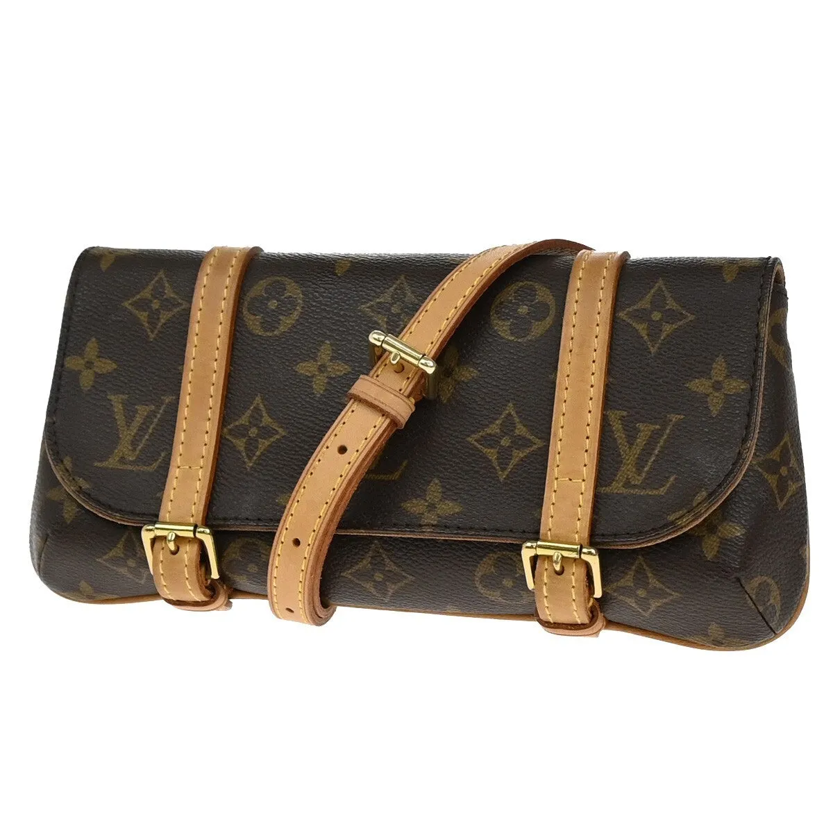 Louis Vuitton Pochette Marelle Canvas Clutch Bag (Pre-Owned)