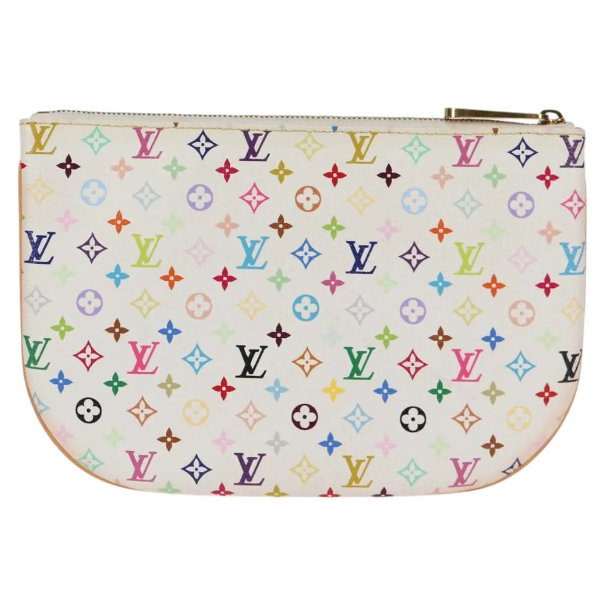 Louis Vuitton Pochette Plat Canvas Clutch Bag (Pre-Owned)