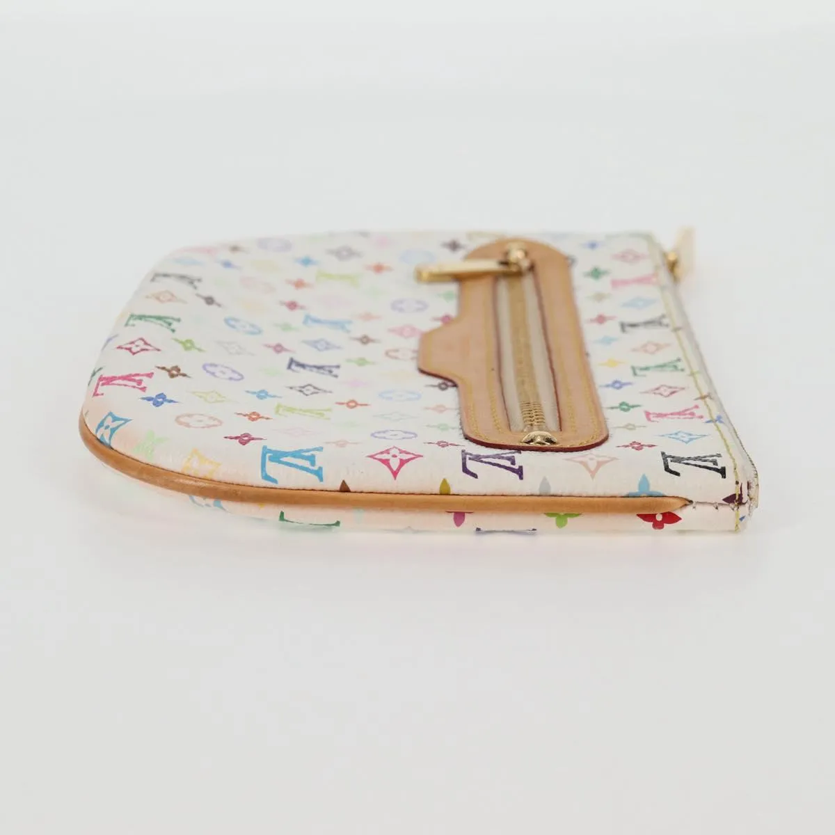 Louis Vuitton Pochette Plat Canvas Clutch Bag (Pre-Owned)