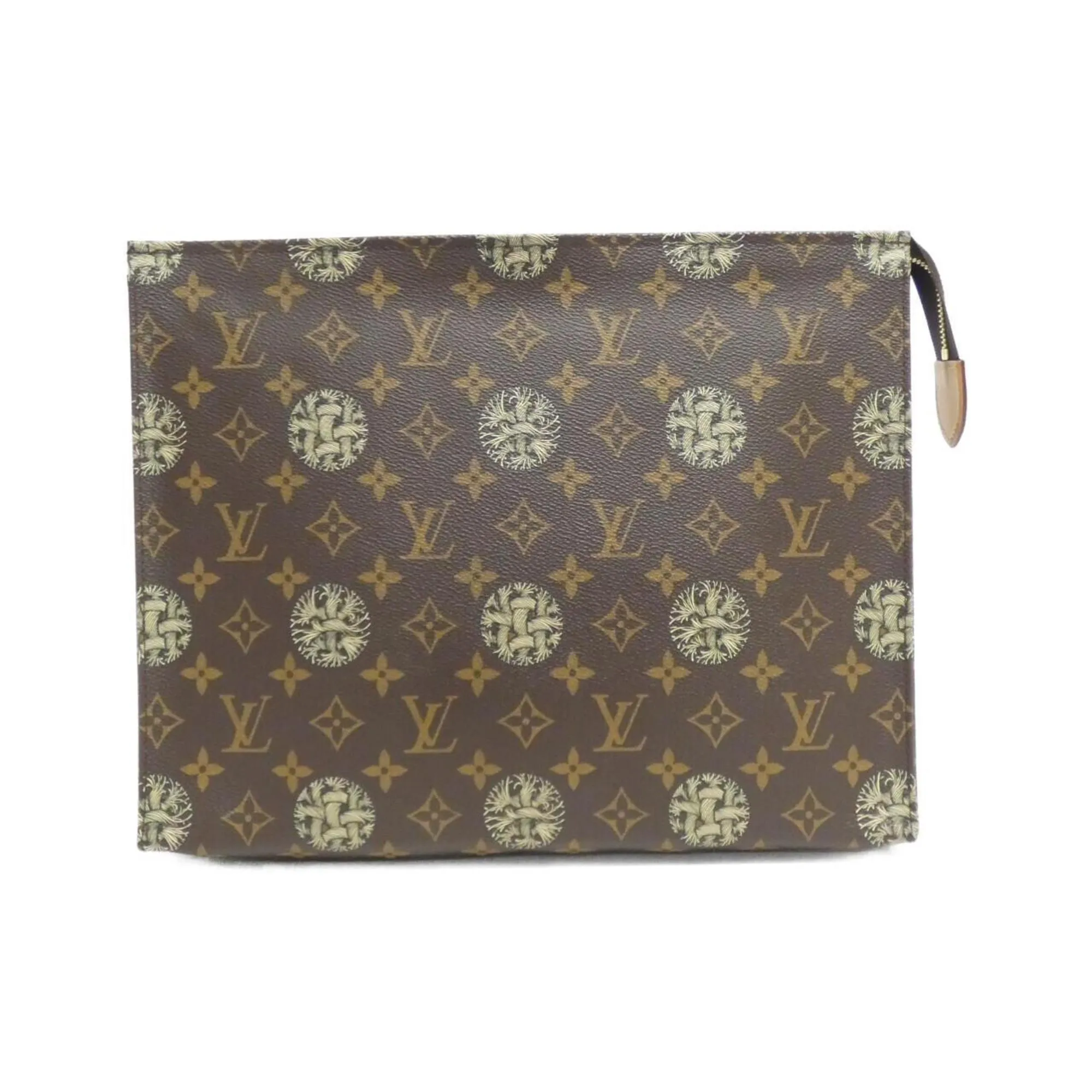 Louis Vuitton Pochette Voyage Canvas Clutch Bag (Pre-Owned)