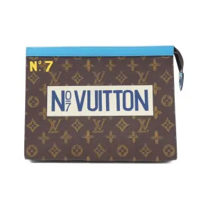 Louis Vuitton Pochette Voyage Canvas Clutch Bag (Pre-Owned)