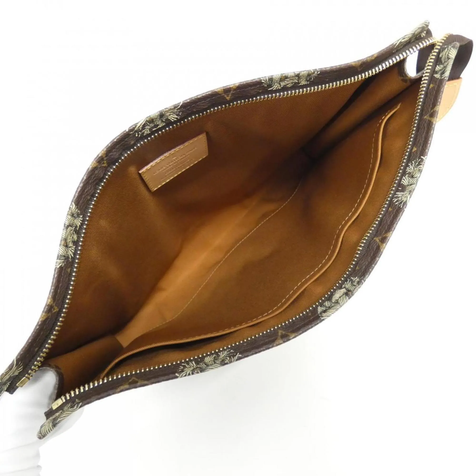 Louis Vuitton Pochette Voyage Canvas Clutch Bag (Pre-Owned)