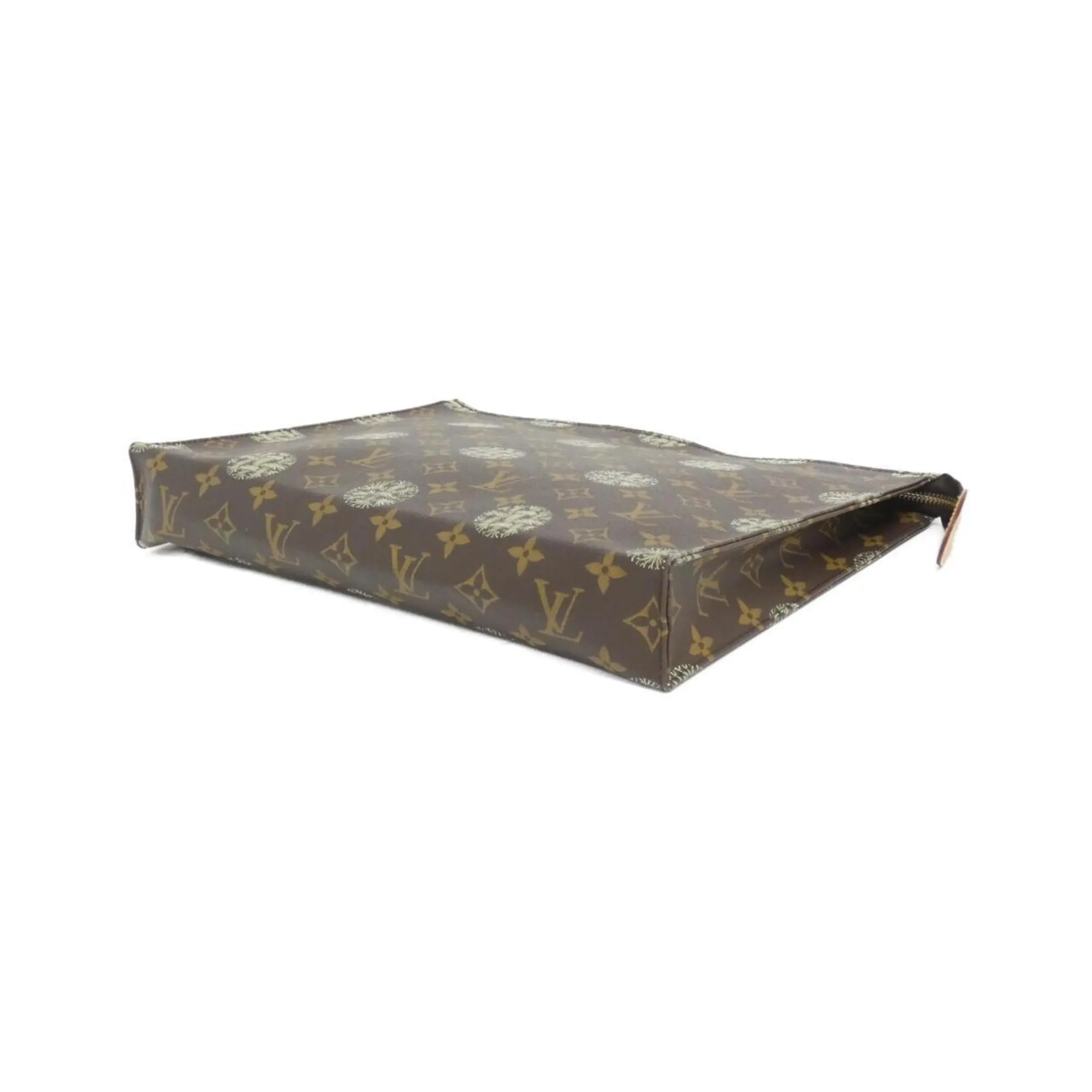Louis Vuitton Pochette Voyage Canvas Clutch Bag (Pre-Owned)