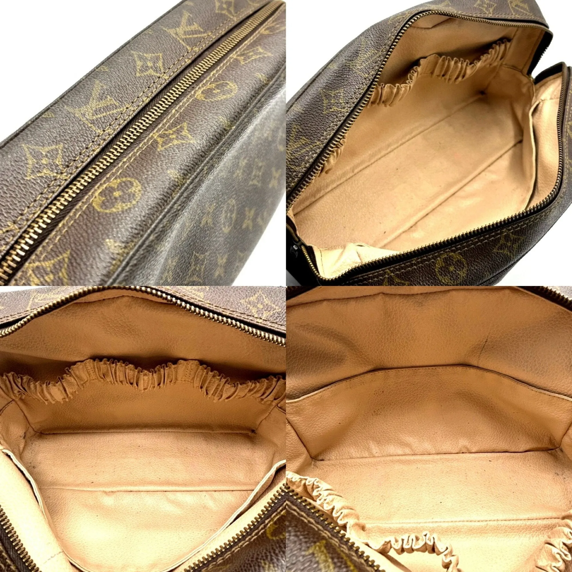 Louis Vuitton Trousse De Toilette Canvas Clutch Bag (Pre-Owned)