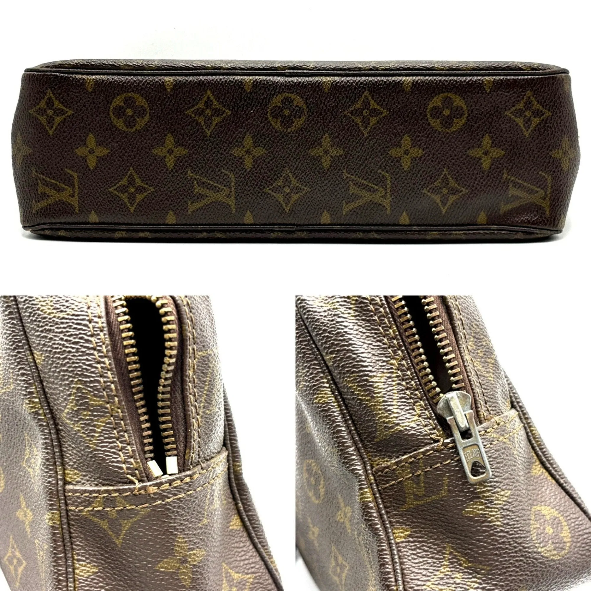 Louis Vuitton Trousse De Toilette Canvas Clutch Bag (Pre-Owned)