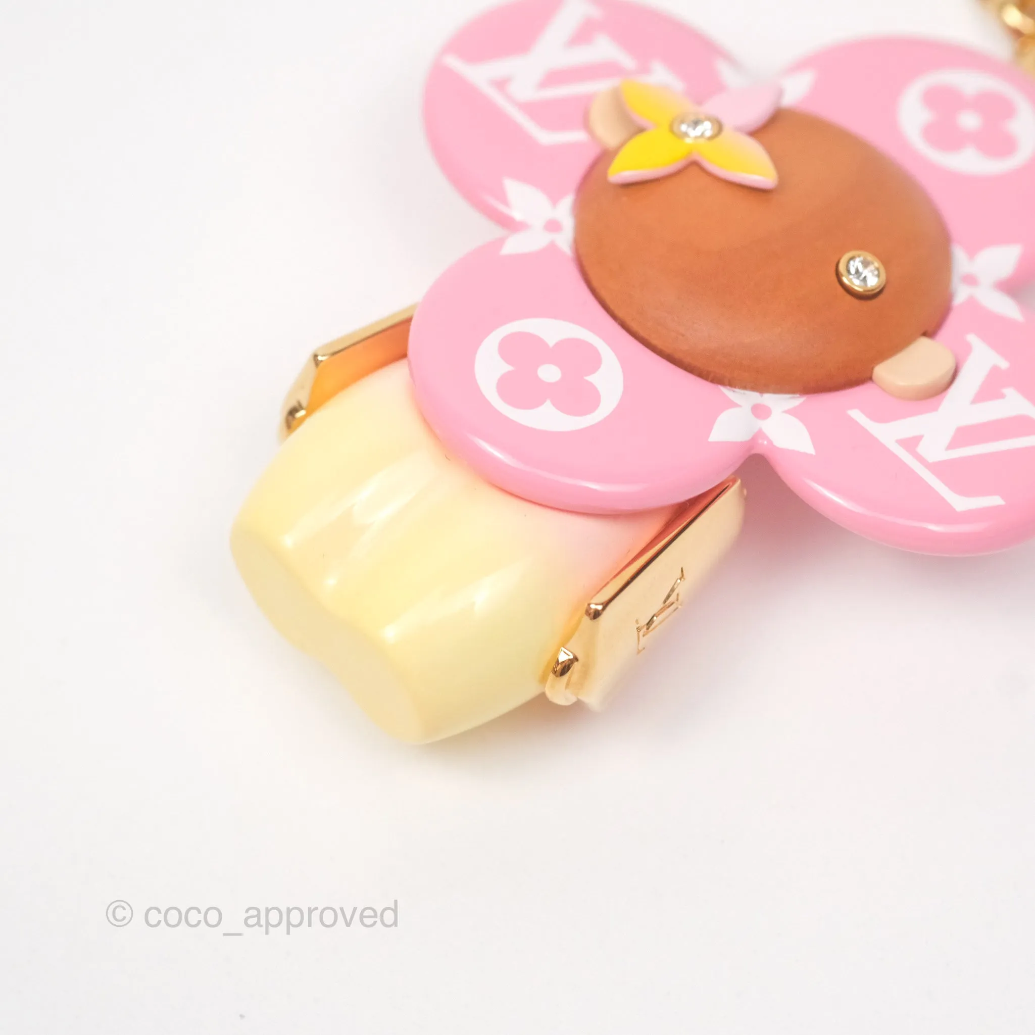 Louis Vuitton Vivienne Bag Charm Pink Monogram
