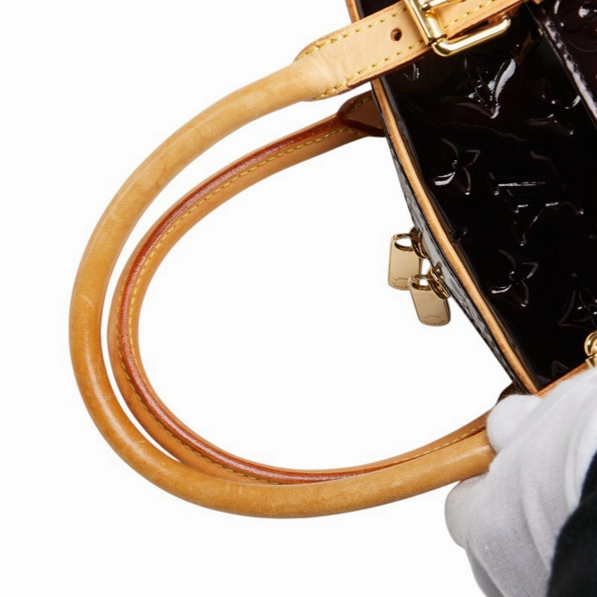 Louis Vuitton Amarante Patent Leather Handbag (Pre-Owned)