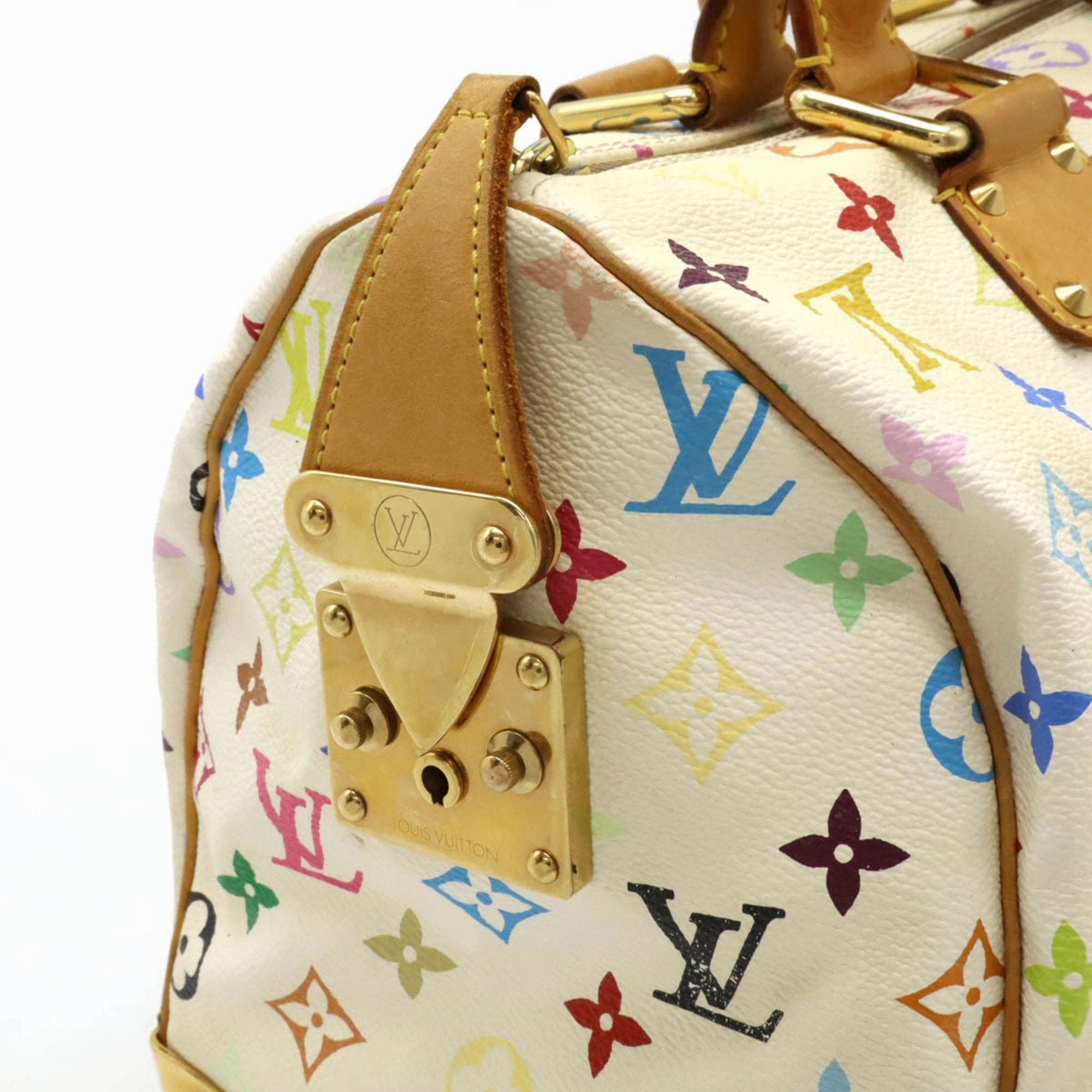 Louis Vuitton Blanc  Monogram colore Handbag (Pre-Owned)