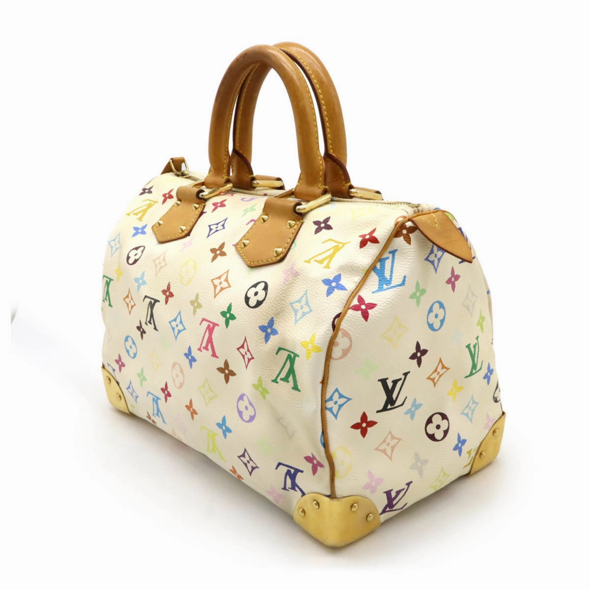Louis Vuitton Blanc  Monogram colore Handbag (Pre-Owned)
