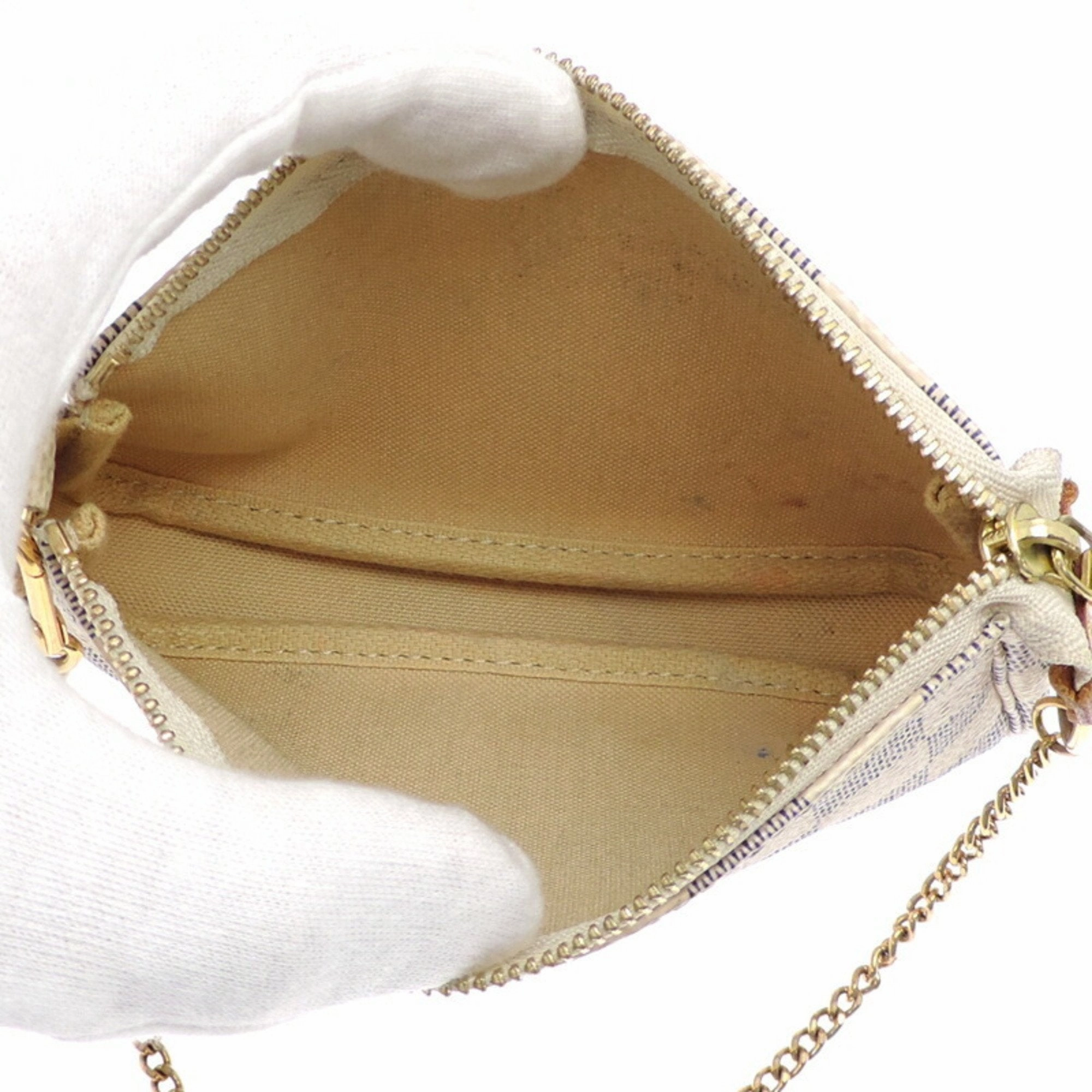 Louis Vuitton Damier Azur Pochette Pouch (Pre-Owned)