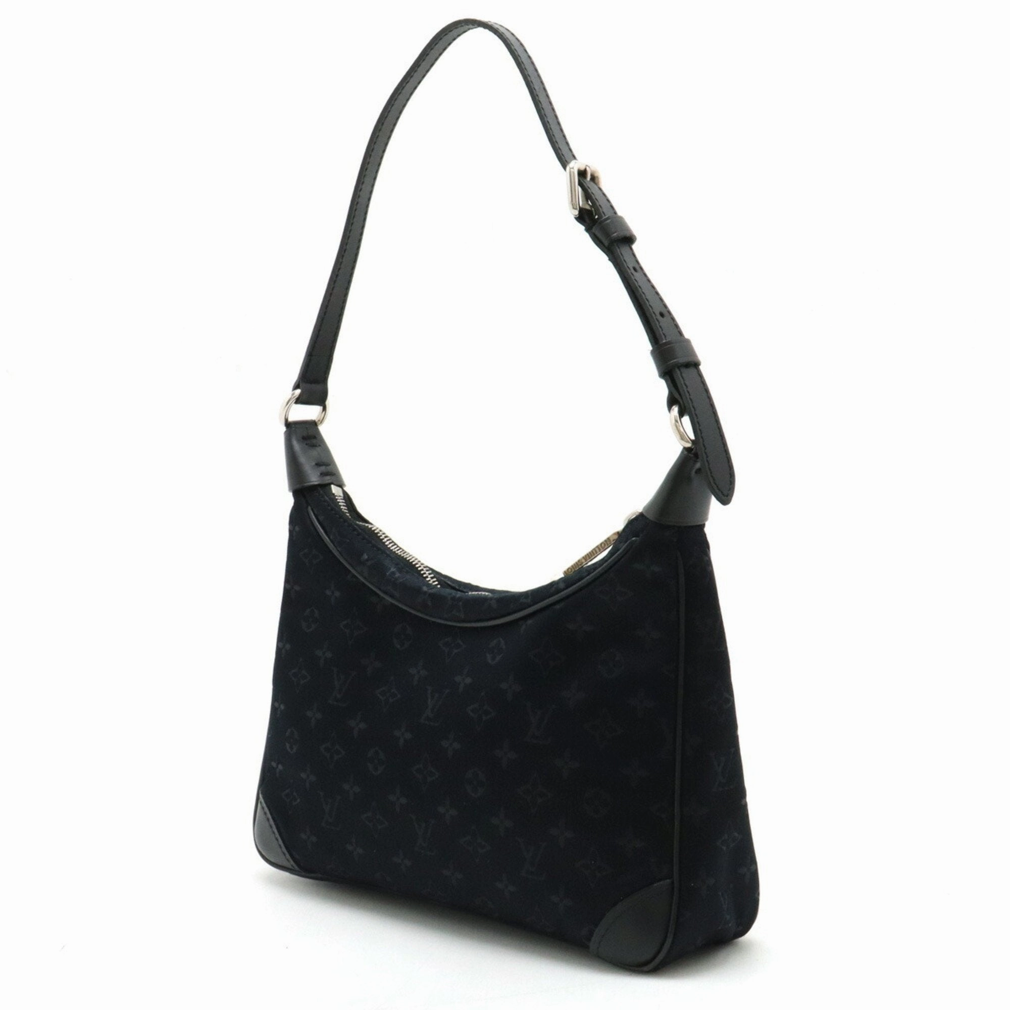 Louis Vuitton Monogram Noir Monogram Satin Handbag Pouch (Pre-Owned)
