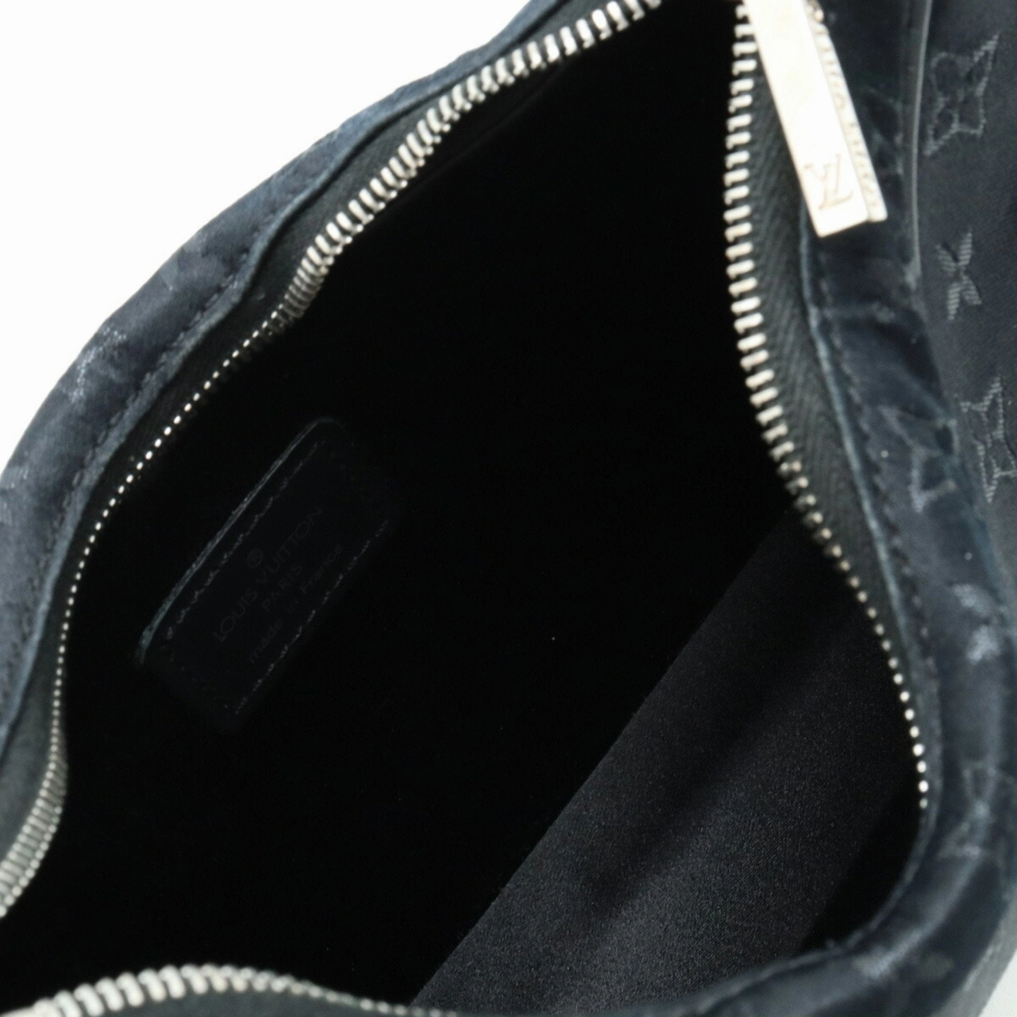 Louis Vuitton Monogram Noir Monogram Satin Handbag Pouch (Pre-Owned)