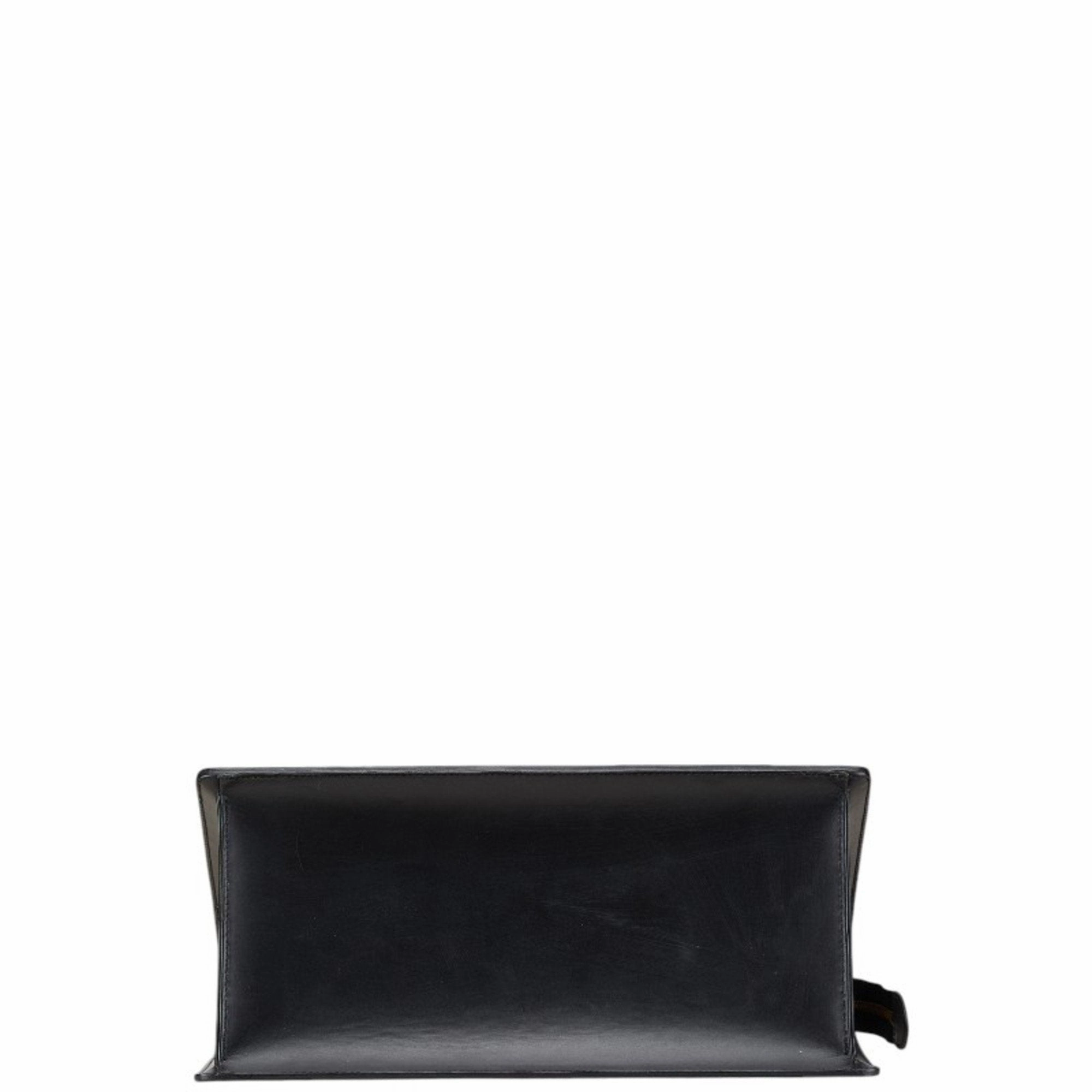 Louis Vuitton Noir Cuir Ombre Leather Handbag (Pre-Owned)