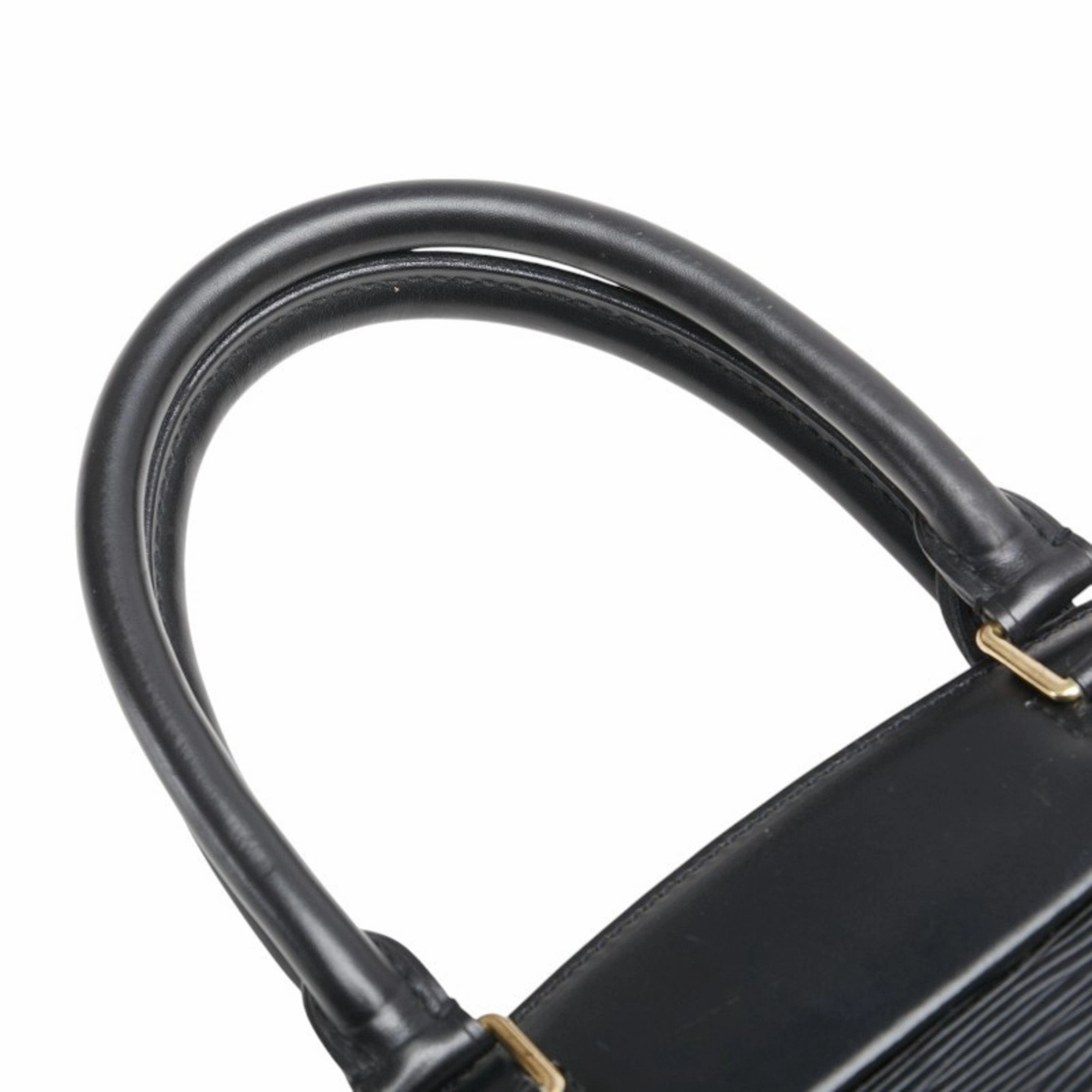 Louis Vuitton Noir Cuir Ombre Leather Handbag (Pre-Owned)