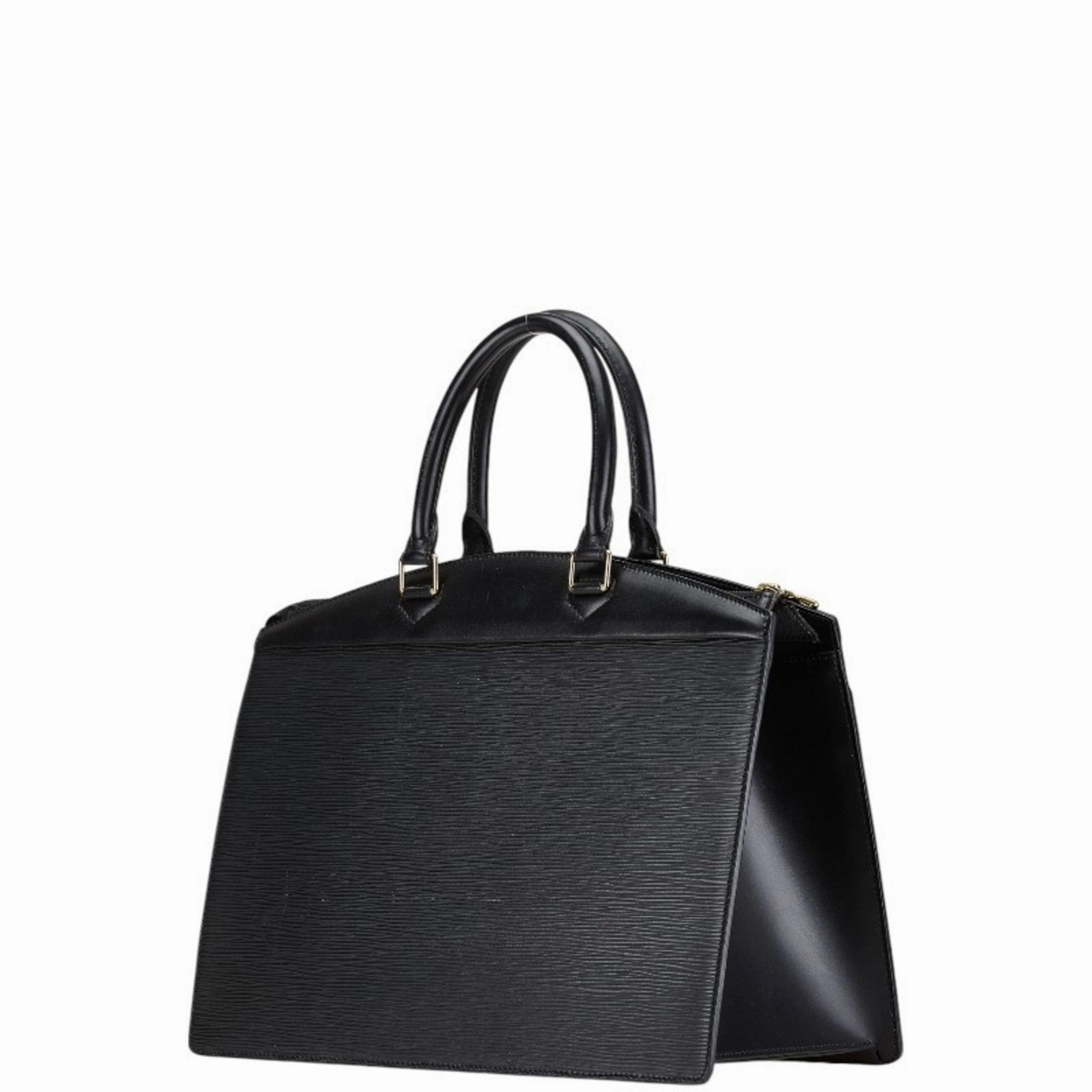 Louis Vuitton Noir Cuir Ombre Leather Handbag (Pre-Owned)