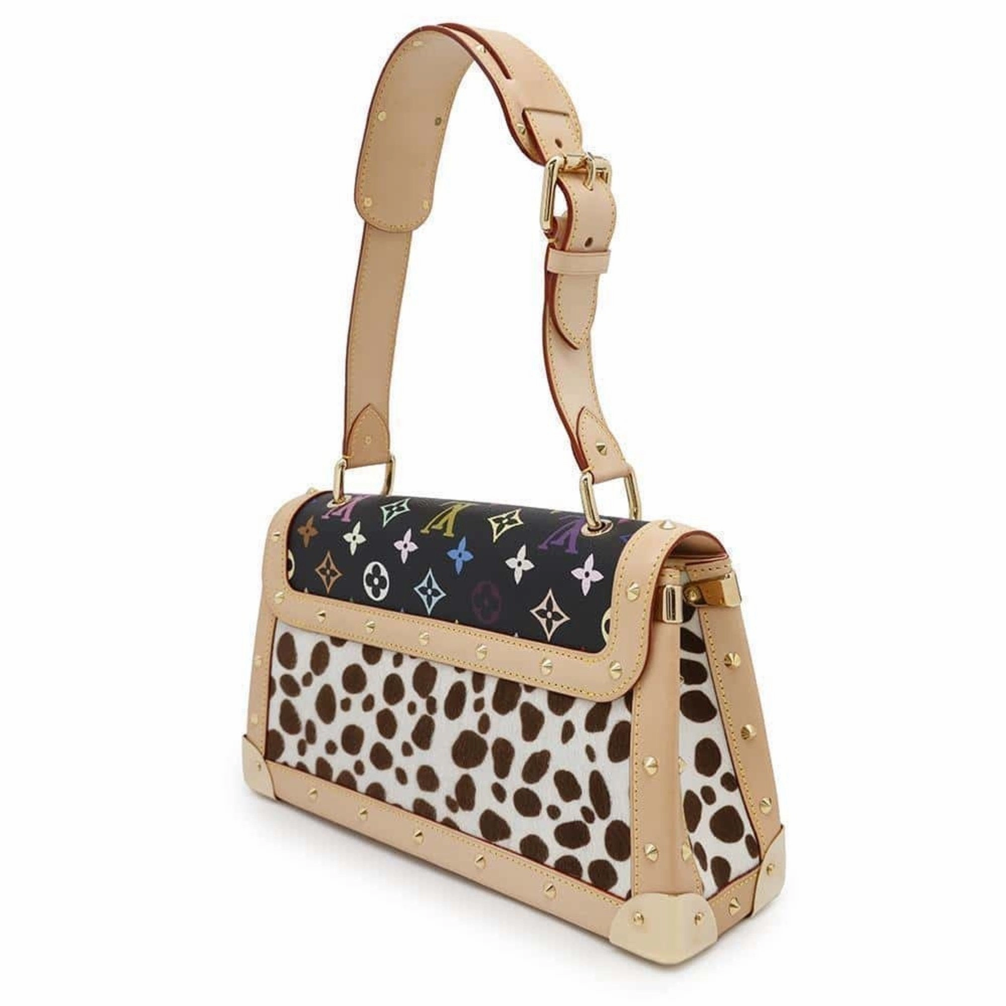 Louis Vuitton  Noir Monogram colore Leather Handbag (Pre-Owned)