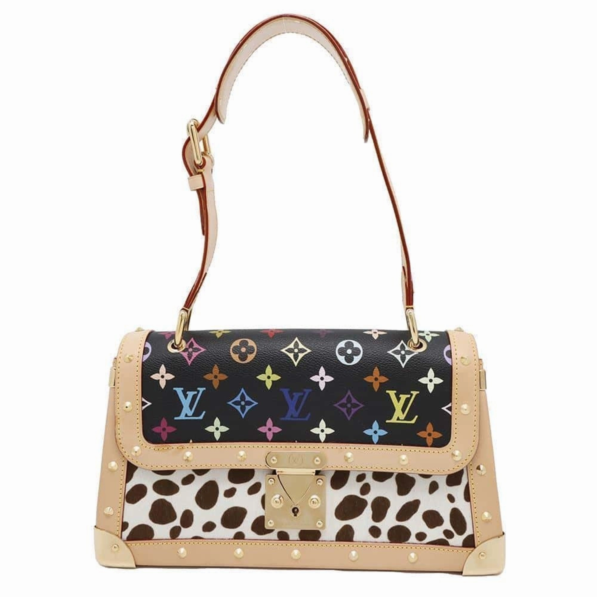 Louis Vuitton  Noir Monogram colore Leather Handbag (Pre-Owned)