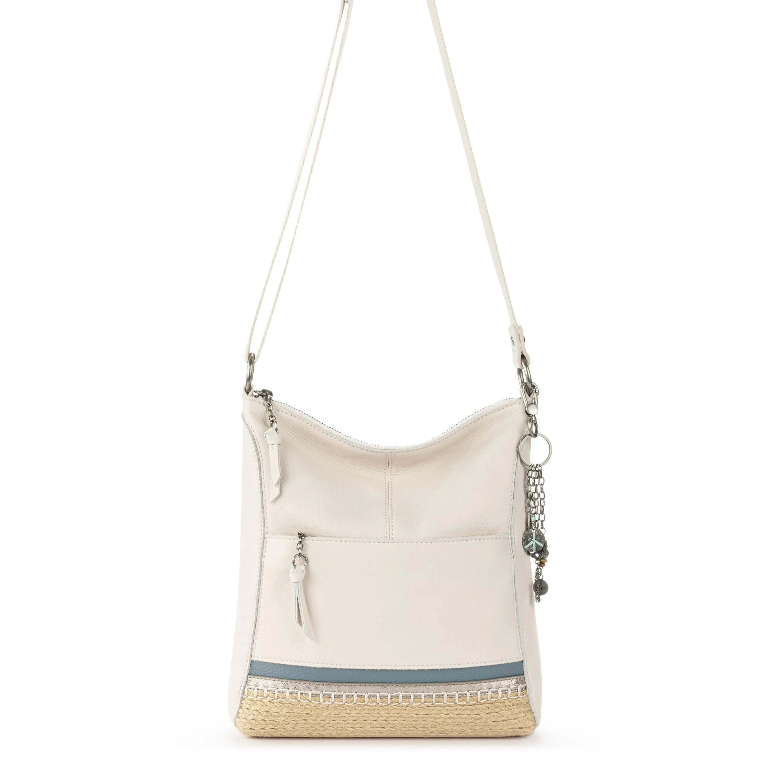 Lucia Crossbody - Leather - Coastal Block Espadrille