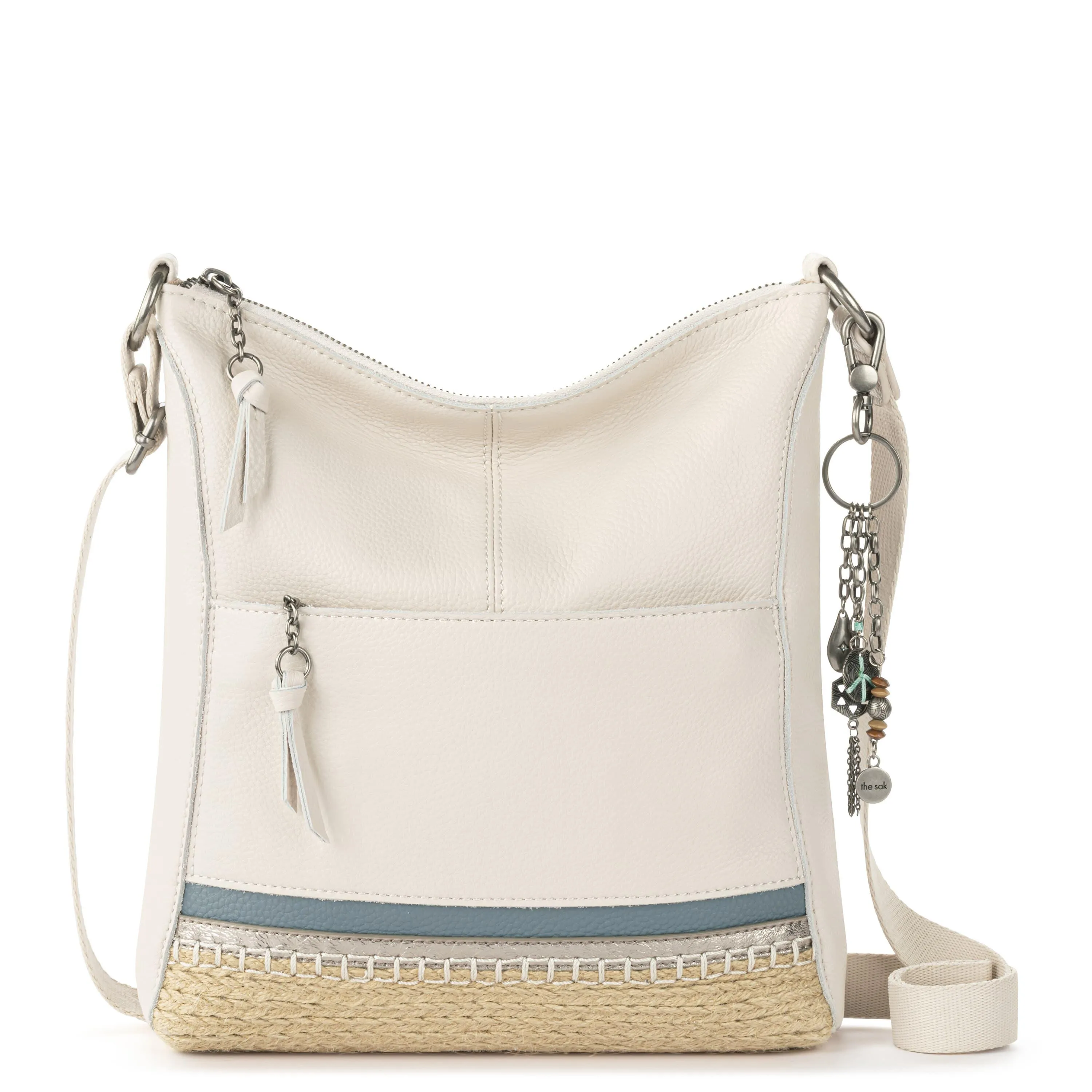 Lucia Crossbody - Leather - Coastal Block Espadrille
