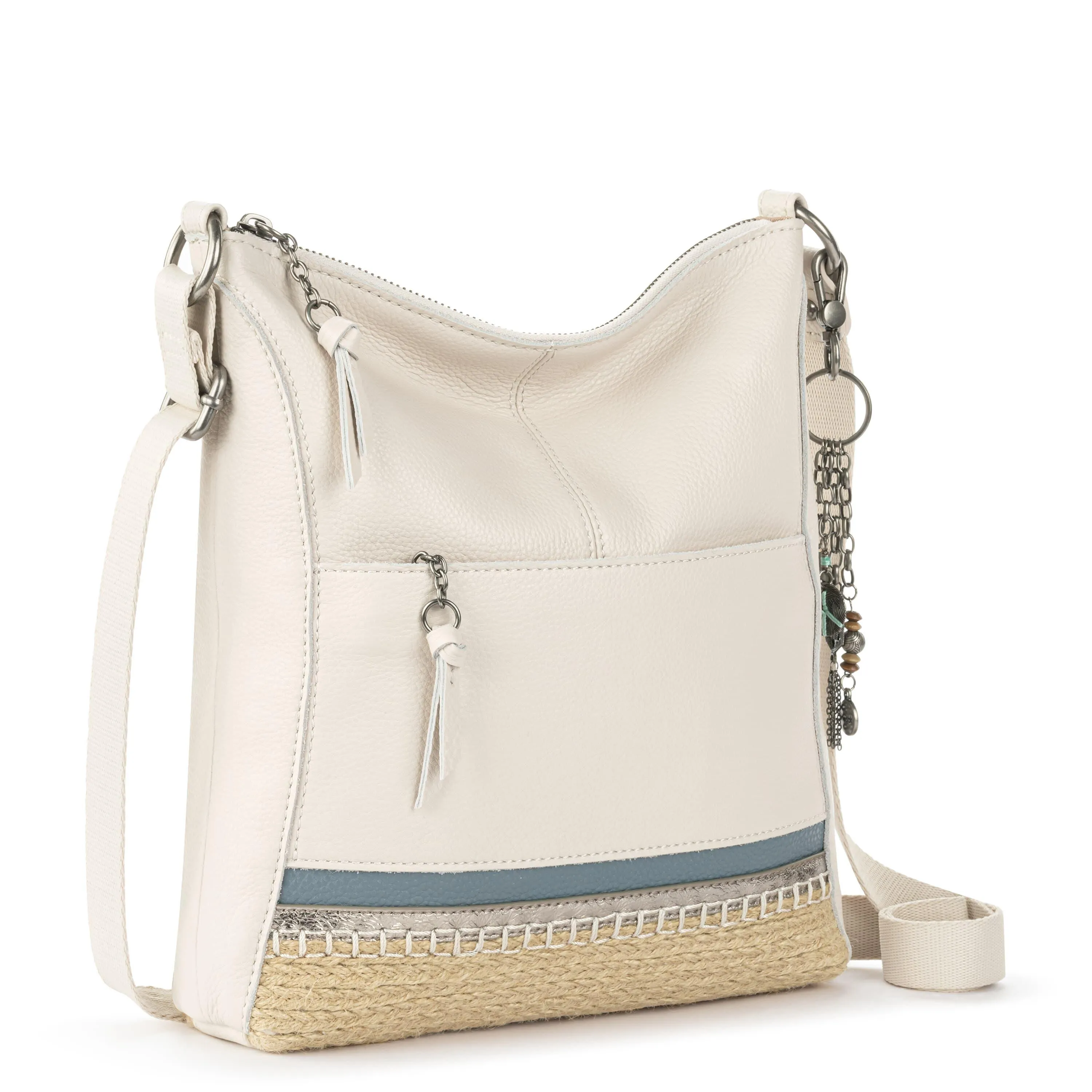 Lucia Crossbody - Leather - Coastal Block Espadrille