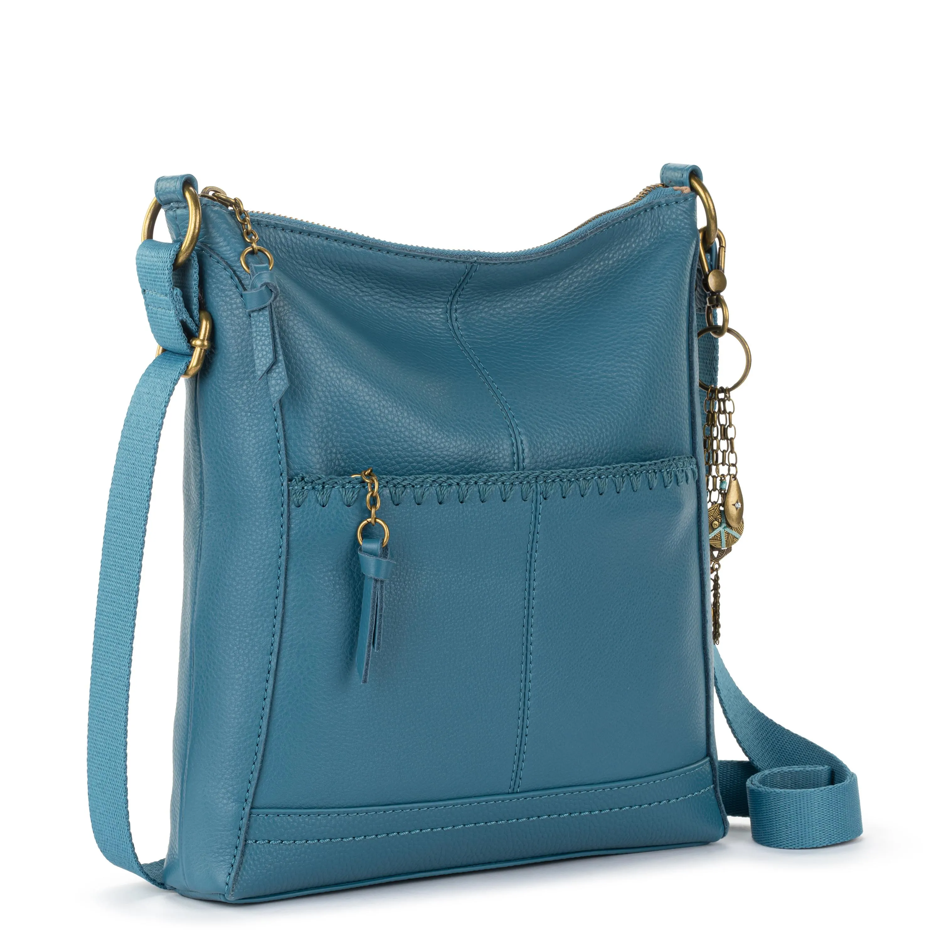 Lucia Crossbody - Leather - Lagoon Stitch