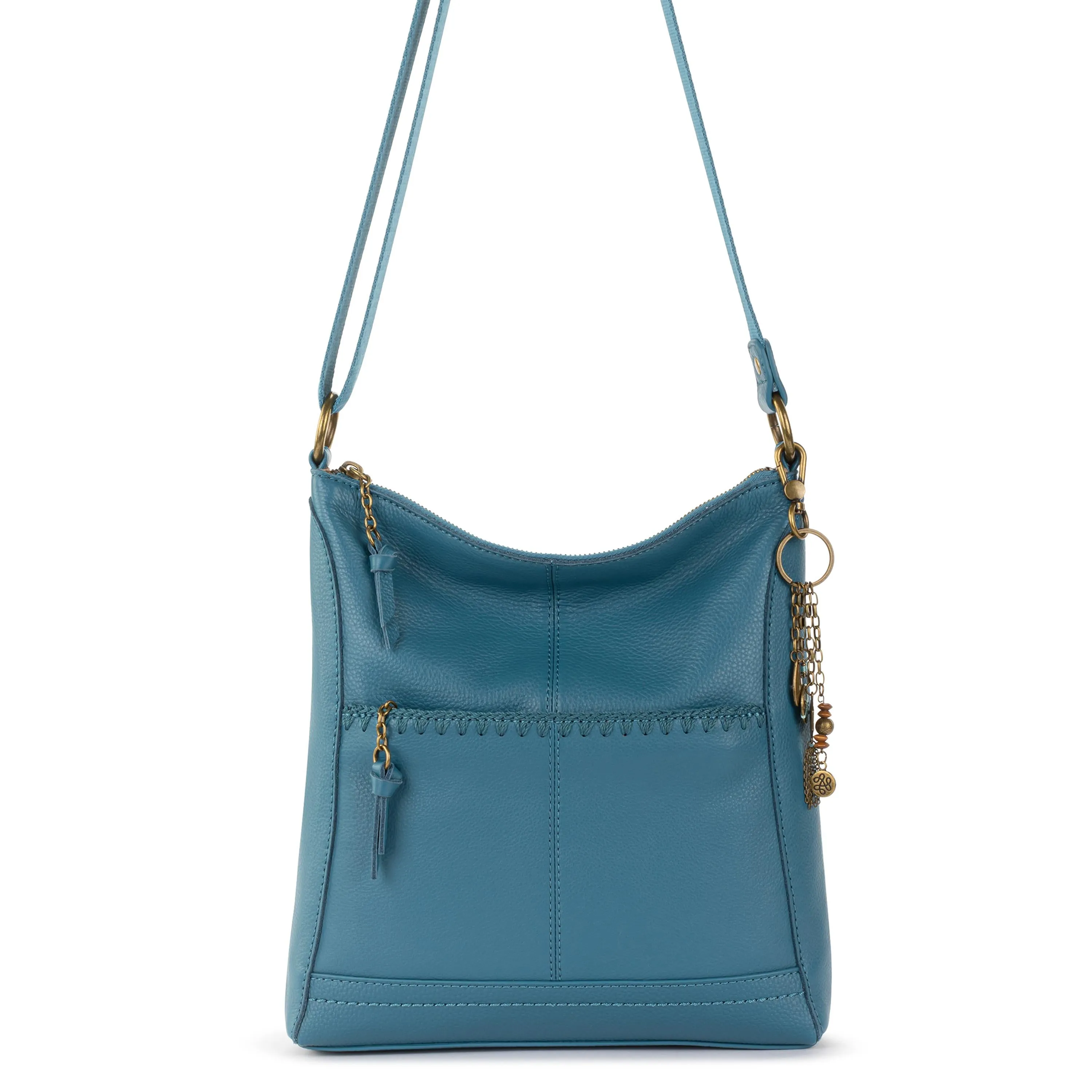 Lucia Crossbody - Leather - Lagoon Stitch