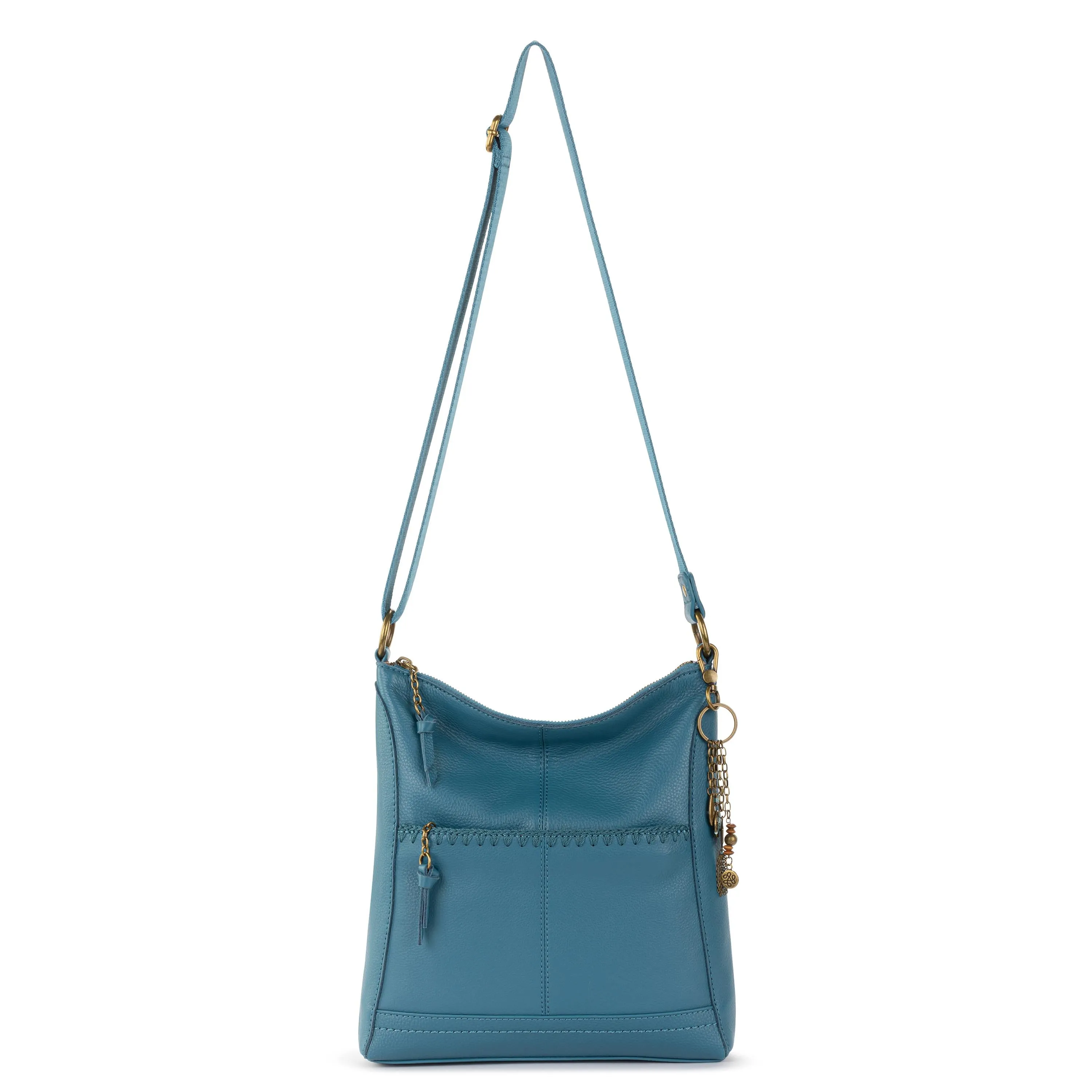 Lucia Crossbody - Leather - Lagoon Stitch