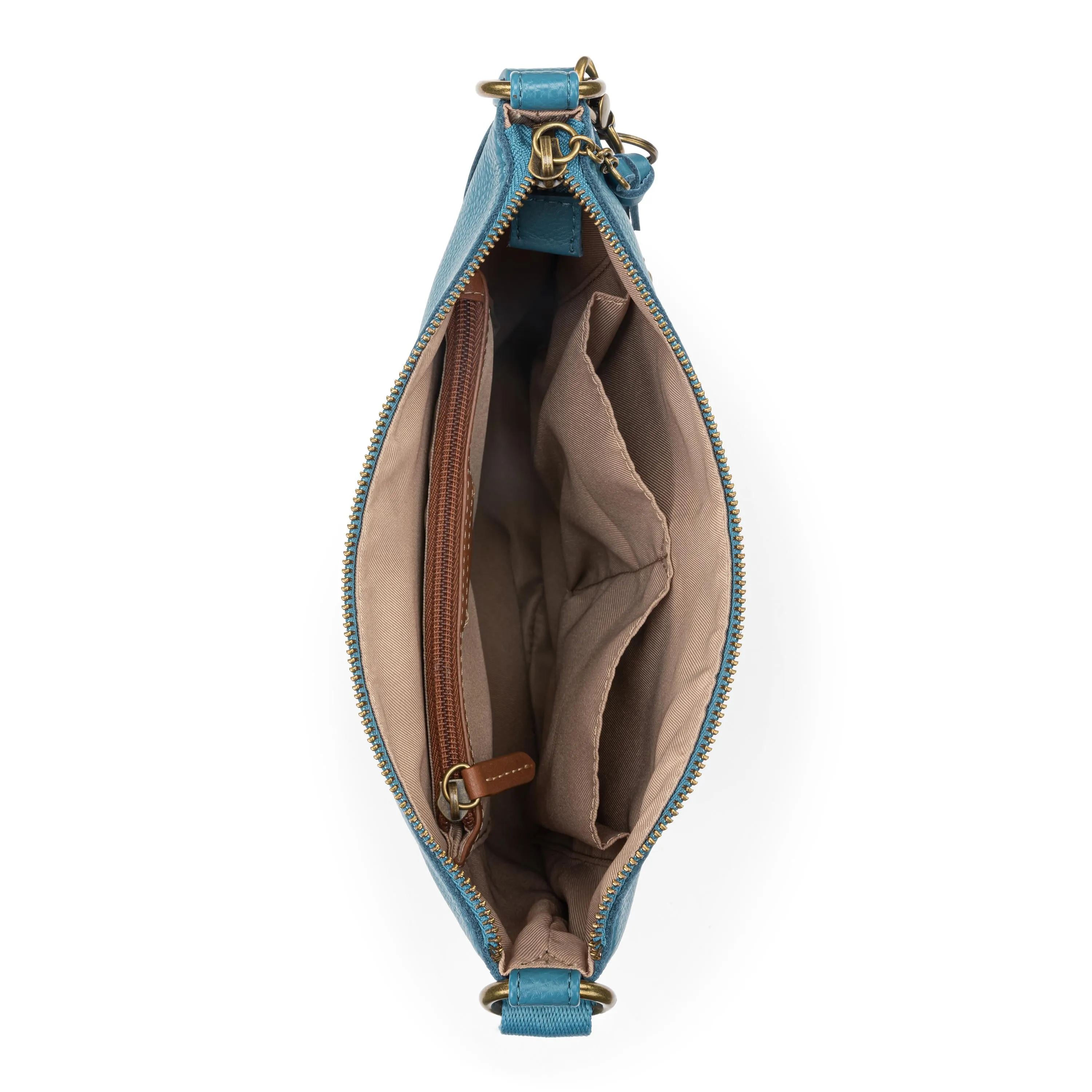 Lucia Crossbody - Leather - Lagoon Stitch