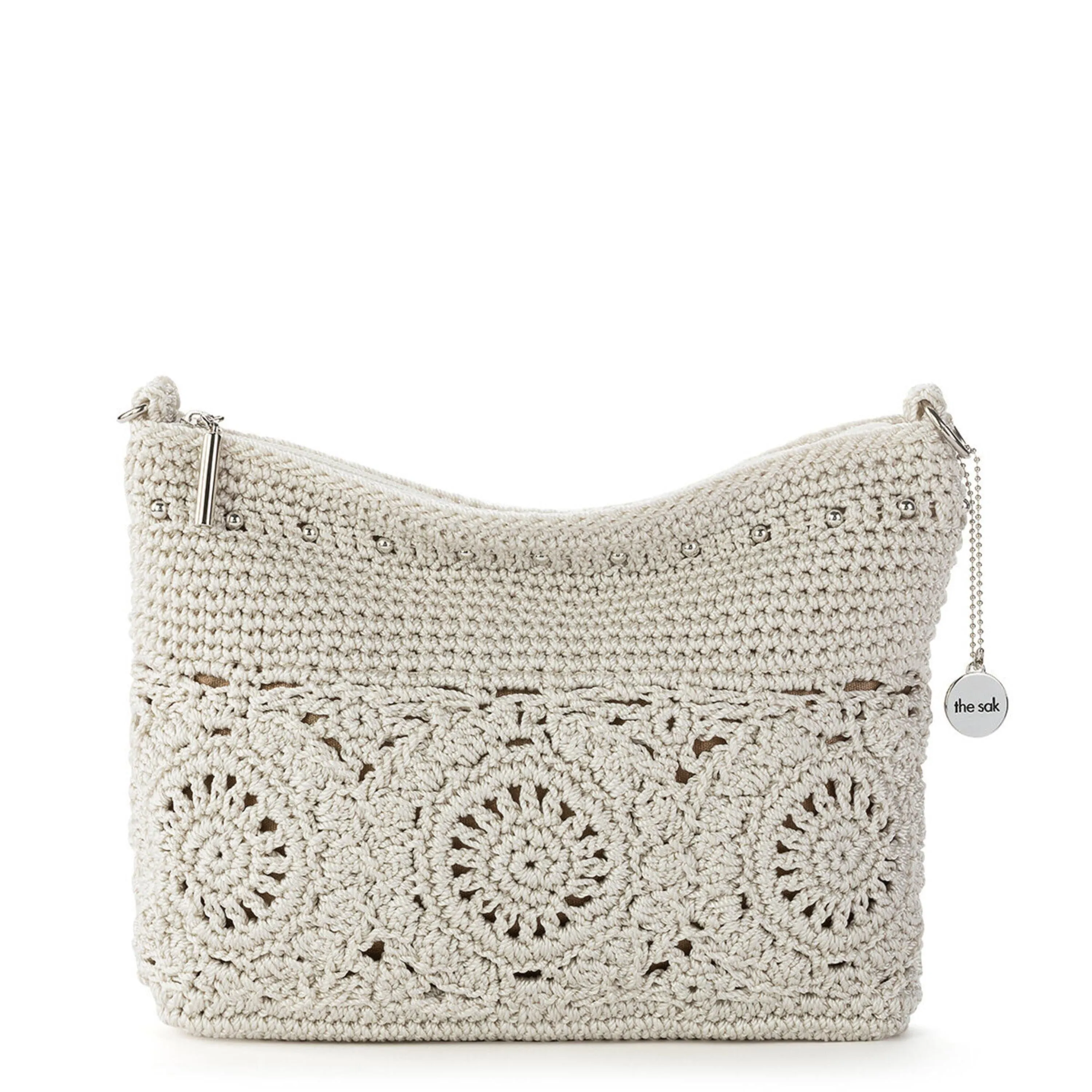 Lumi Crossbody - Hand Crochet - Natural Medallion