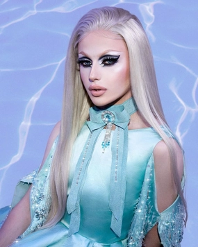 Luna - Silver Gray Long Straight Synthetic Lace Front Cosplay Wig