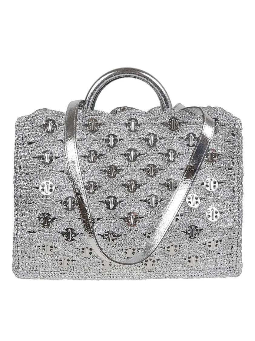 Lurex Raffia Tote Bag
