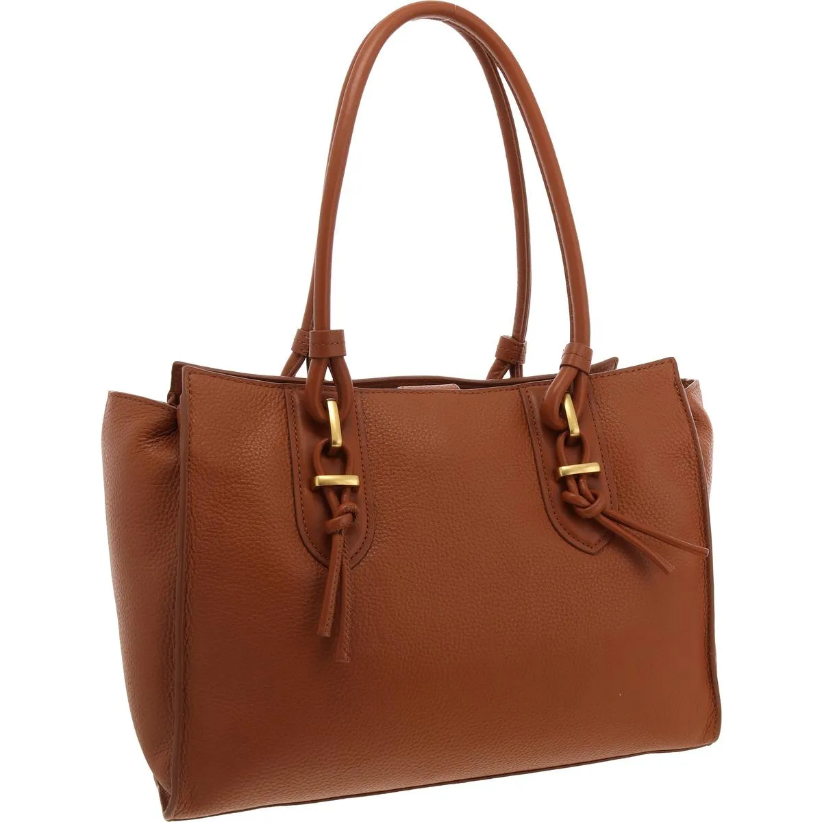 Maecy Womens Pebbled Leather Tote Handbag