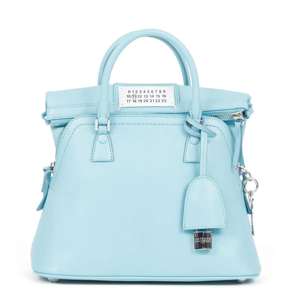 Maison Margiela Light Blue Leather Crossbody Bag