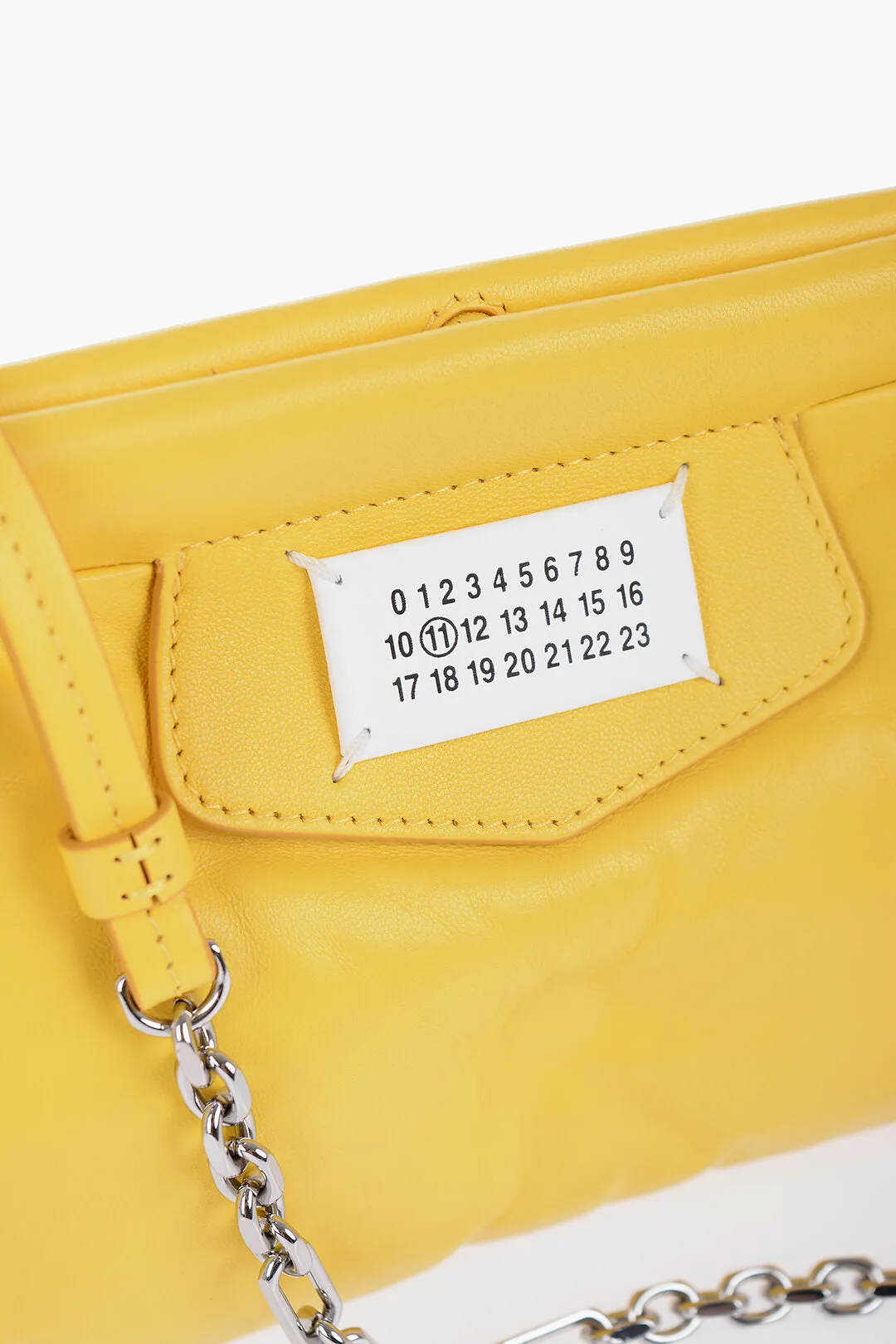 Maison Margiela Mm11 Leather Quilted Clutch With Removable Shoulder Straps