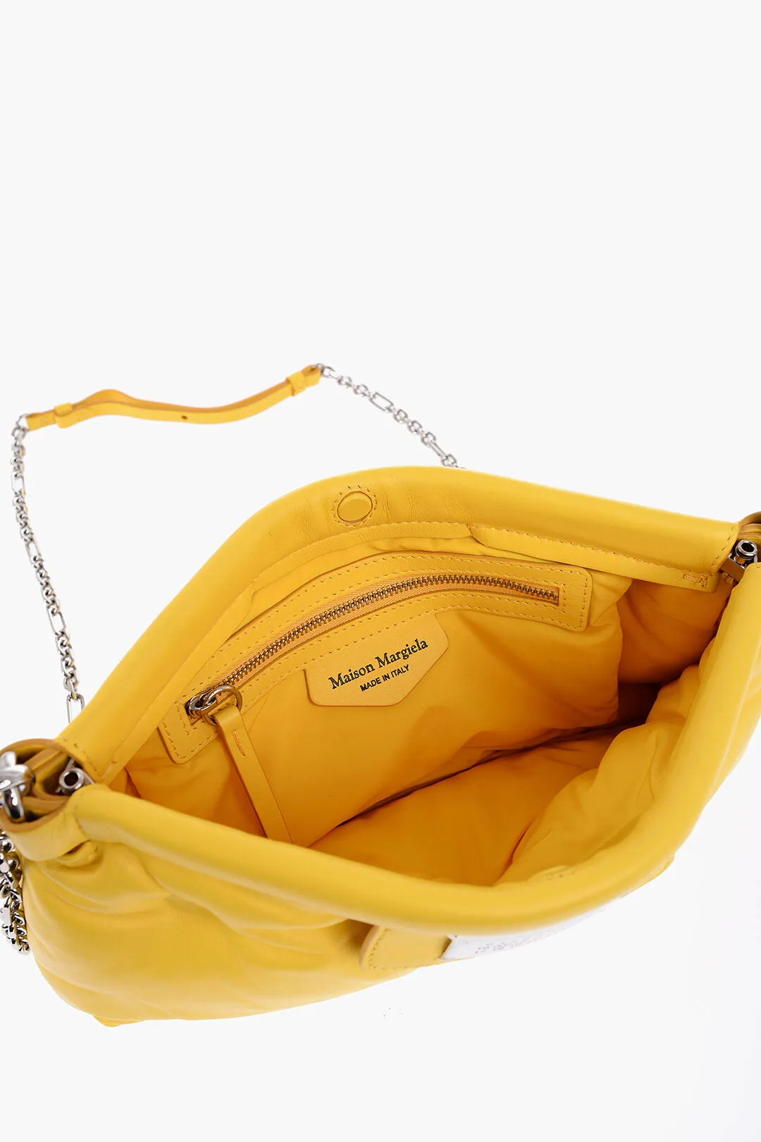 Maison Margiela Mm11 Leather Quilted Clutch With Removable Shoulder Straps
