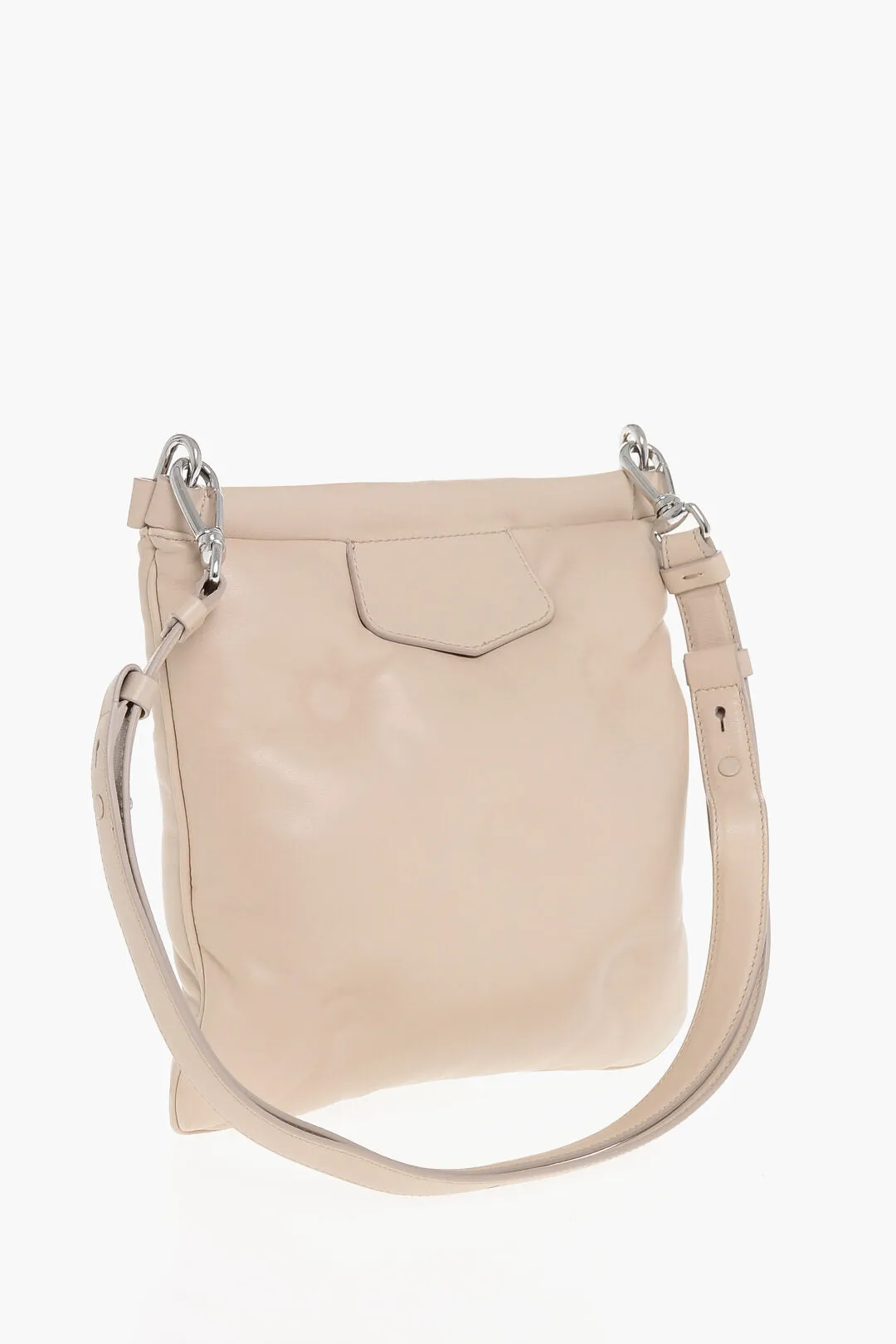 Maison Margiela Mm11 Quilted Leather Glam Slam Crossbody Bag With Magnetic C