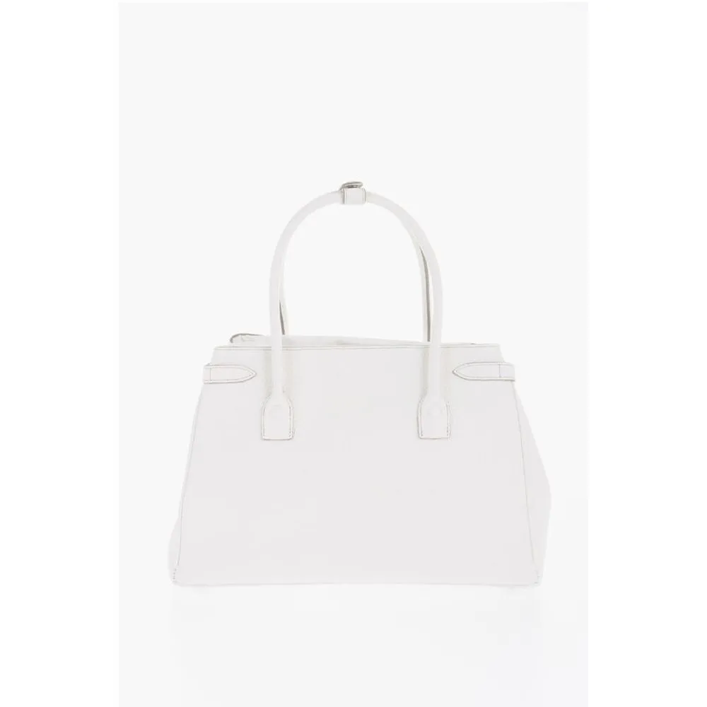 Maison Margiela MM11 Textu Leather Hand Bag with Removable Shoulder Women's Strap