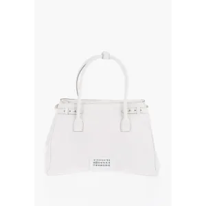 Maison Margiela MM11 Textu Leather Hand Bag with Removable Shoulder Women's Strap