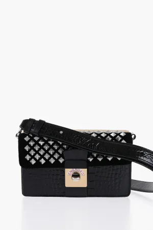 Maison Margiela Studded Bicolor Crossbody Bag