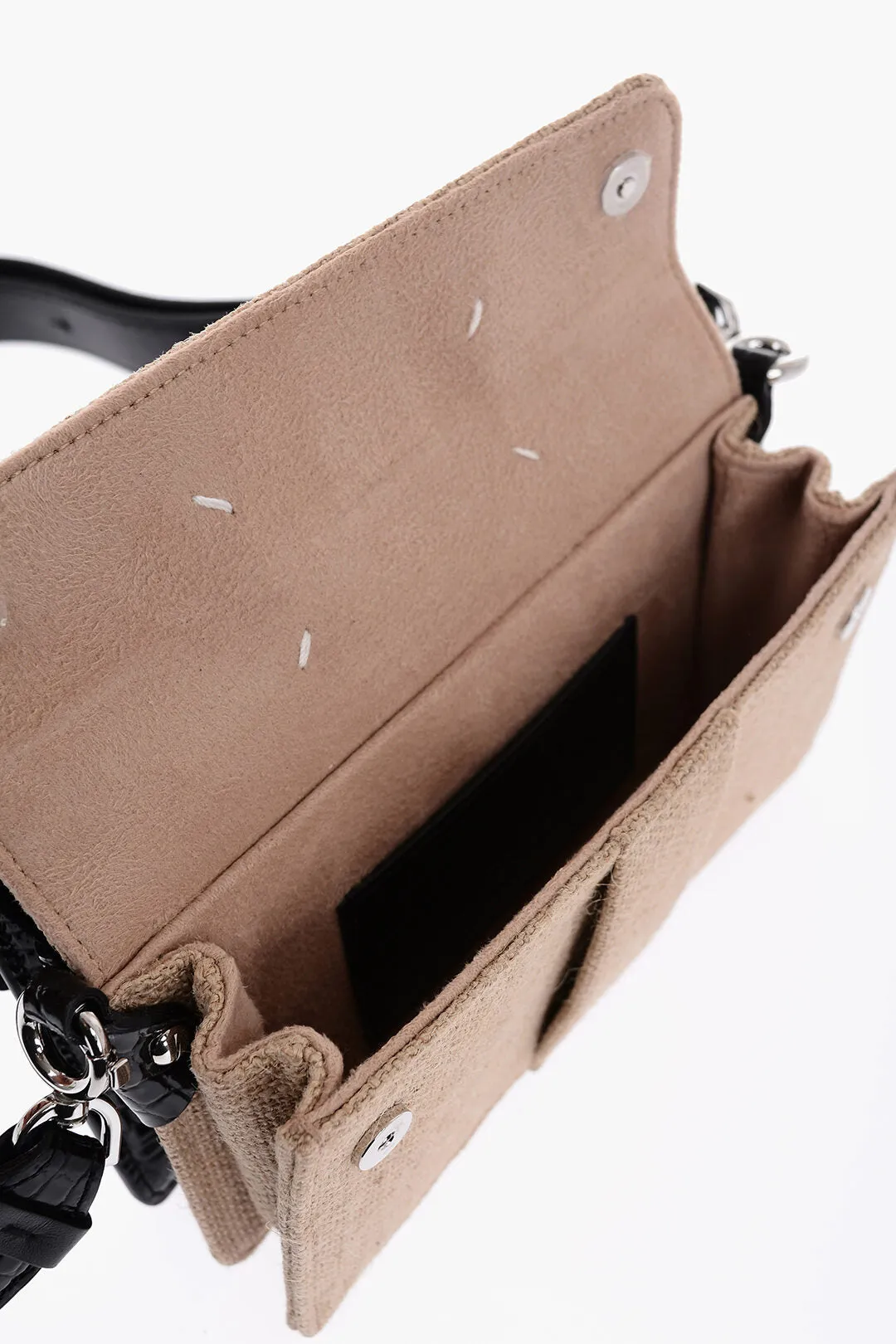 Maison Margiela Studded Bicolor Crossbody Bag
