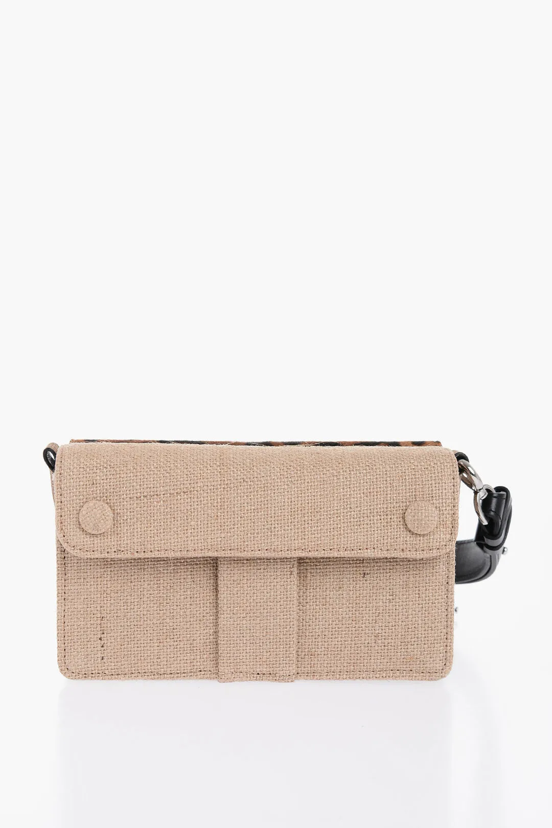 Maison Margiela Two-Tone Crossbody Bag With Animalier Detail