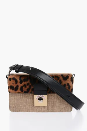 Maison Margiela Two-Tone Crossbody Bag With Animalier Detail
