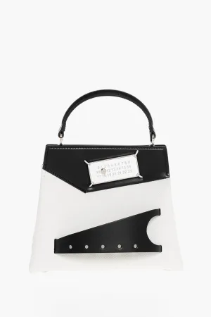 Maison Margiela Two-Tone Leather Snatched Crossbody Bag