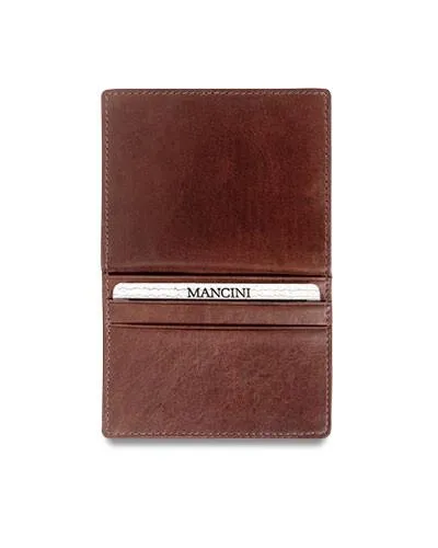 Mancini CASABLANCA Collection Mens Billfold with Removable Passcase (RFID Secure)
