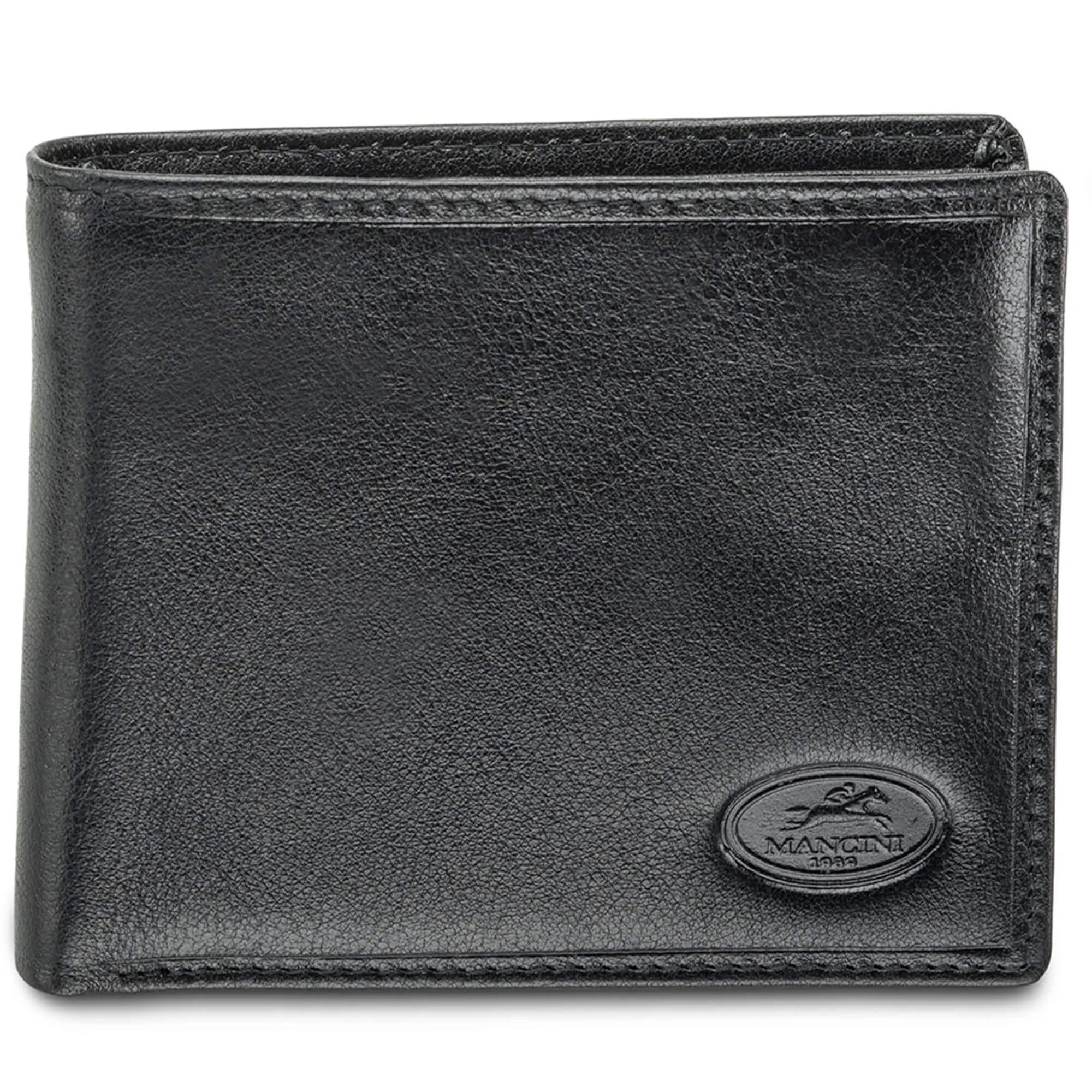 Mancini EQUESTRIAN-2 Mens RFID Secure Center Wing Wallet with Coin Pocket